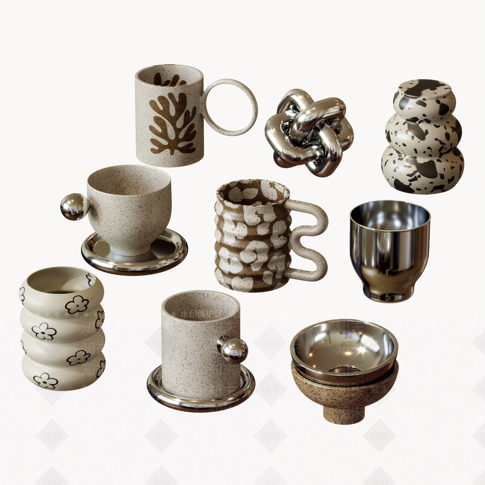 餐具3D模型下载【ID:1191448421】