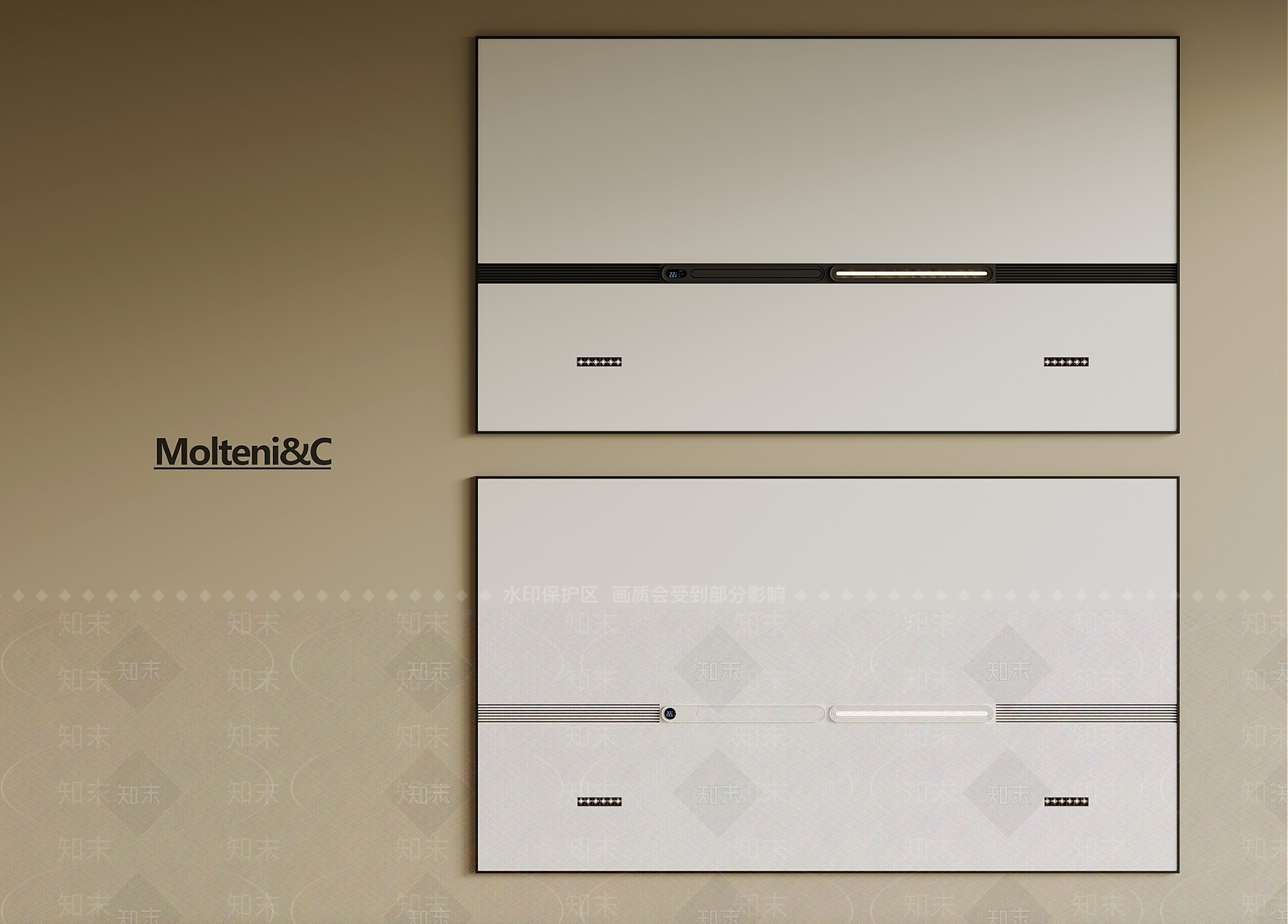 现代吊顶SU模型下载【ID:1191454788】