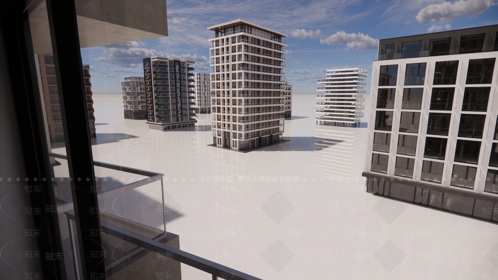 现代办公楼3D模型下载【ID:1191456757】