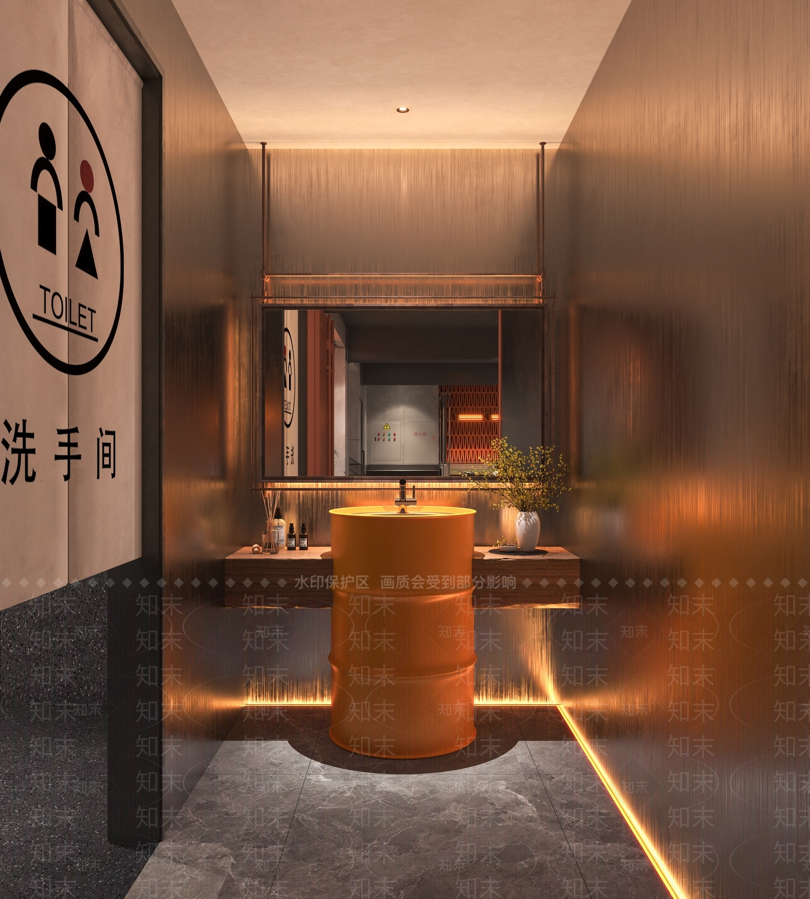 现代工业酒店卫生间3D模型下载【ID:1191458097】