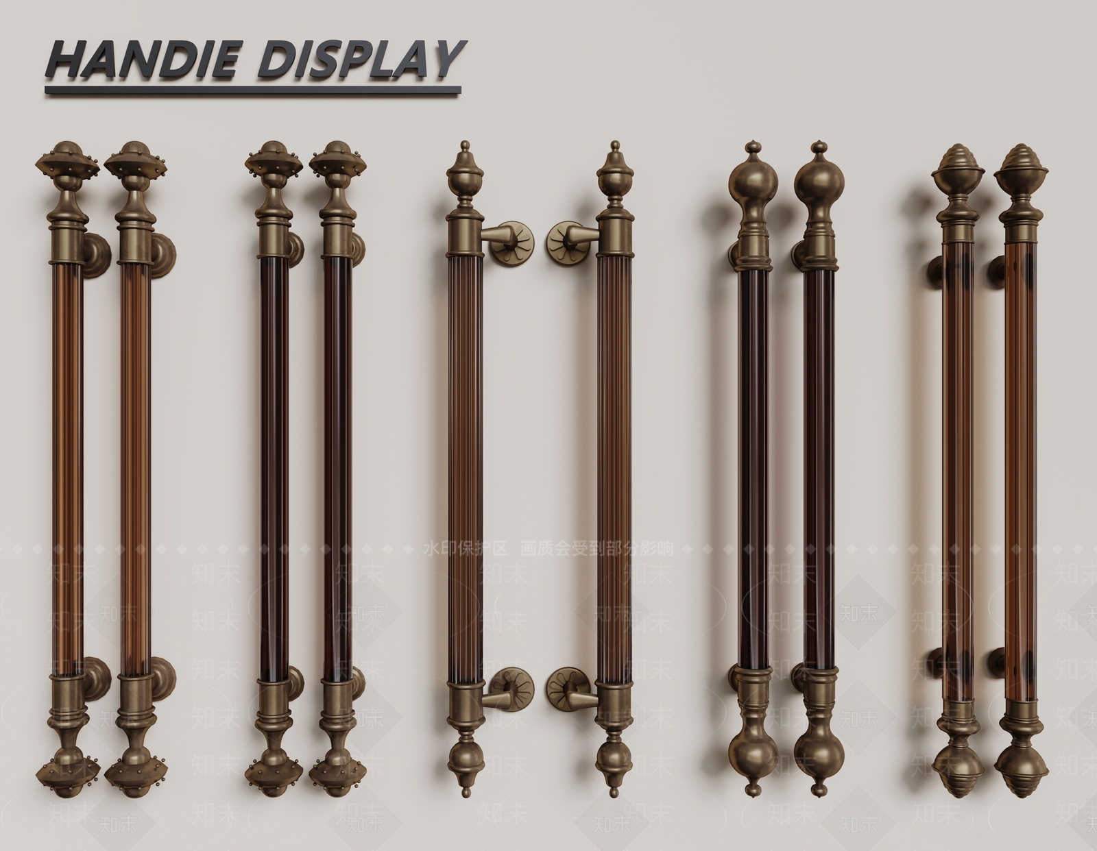 法式欧式拉手SU模型下载【ID:1191460700】