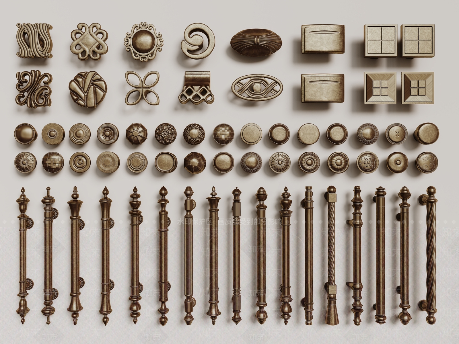 法式欧式拉手SU模型下载【ID:1191461580】