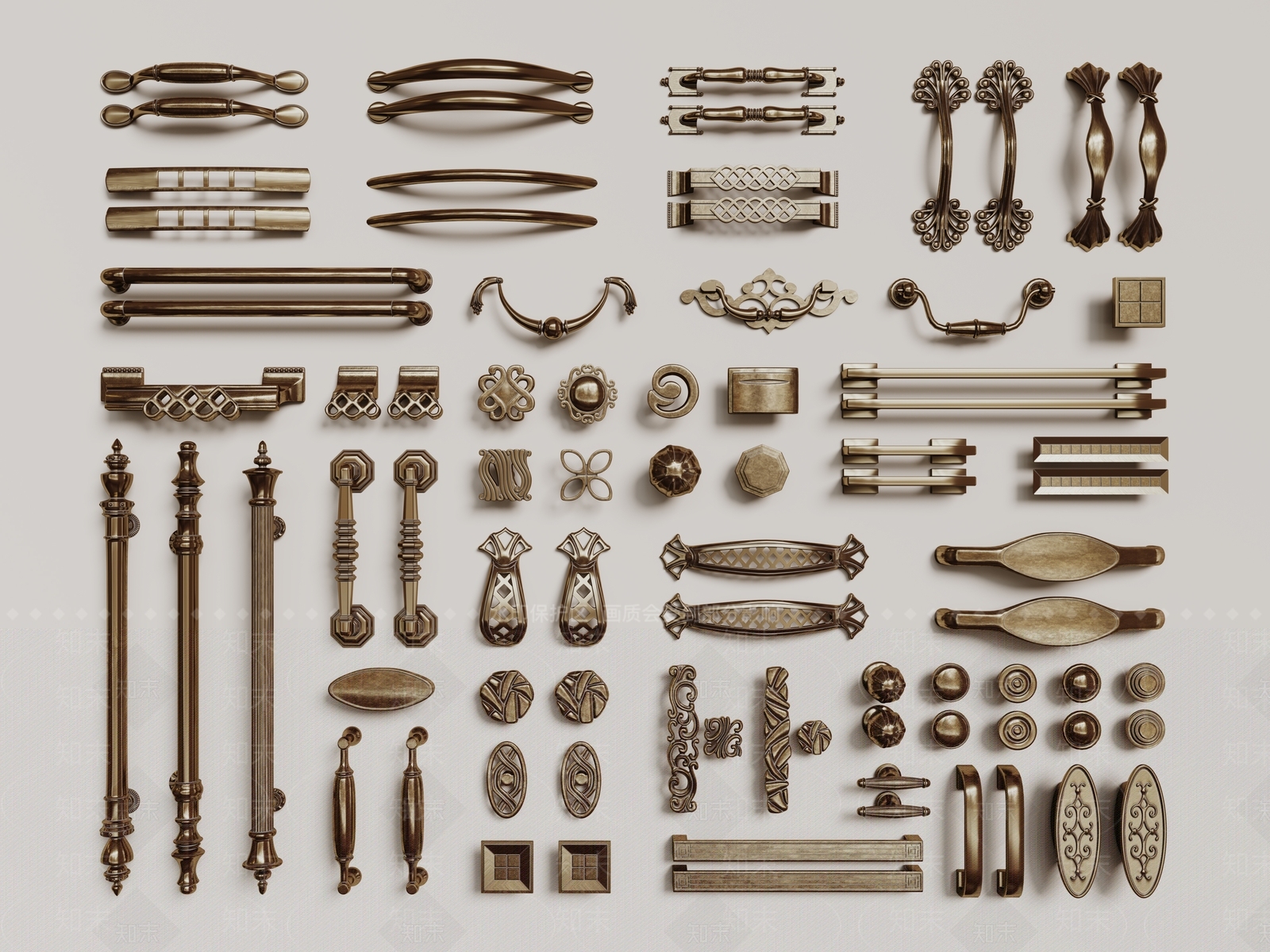 法式欧式拉手SU模型下载【ID:1191461889】