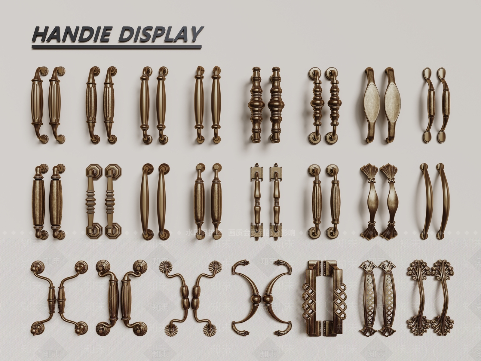 法式欧式拉手SU模型下载【ID:1191461901】