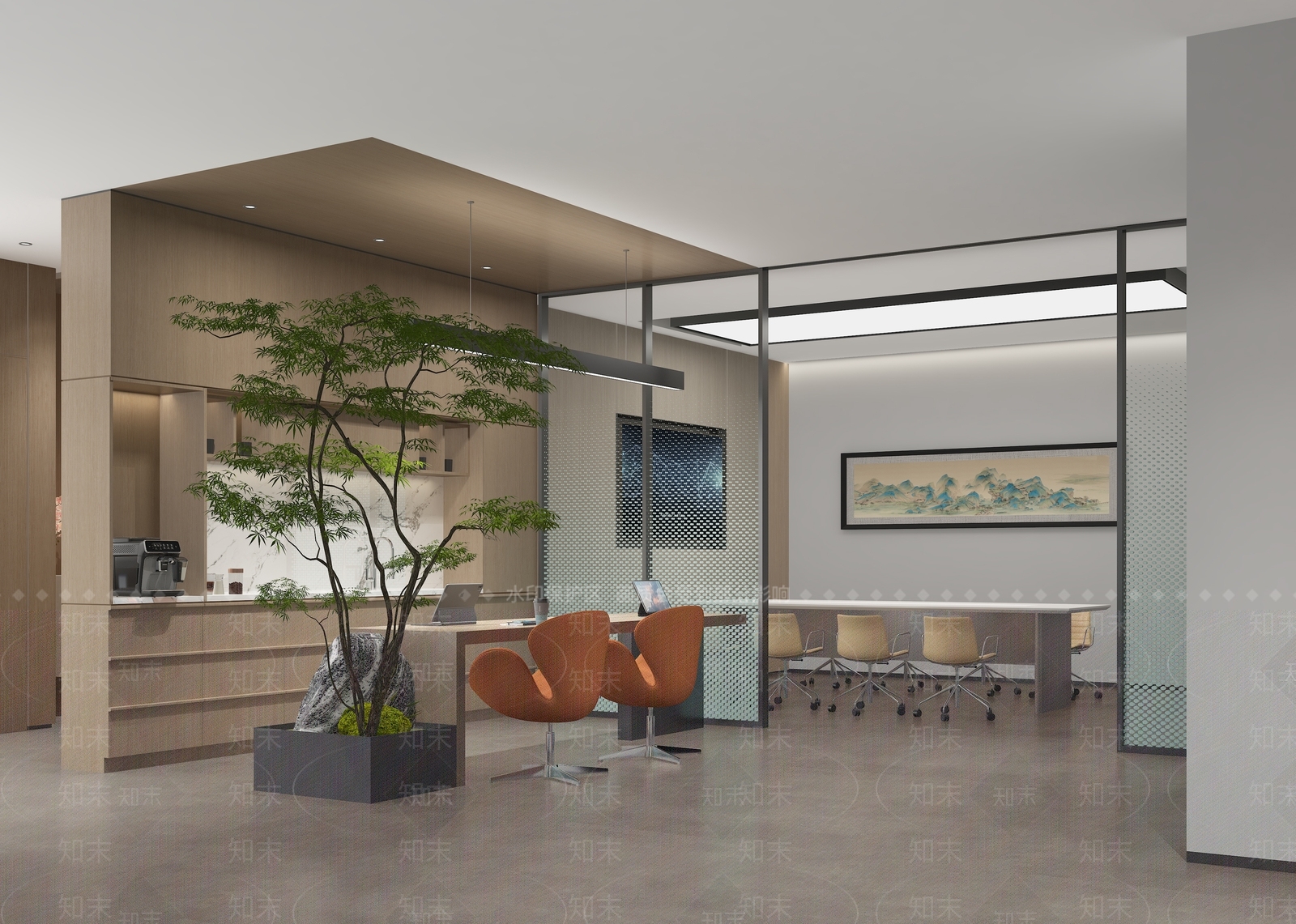 现代茶水间3D模型下载【ID:1191463290】