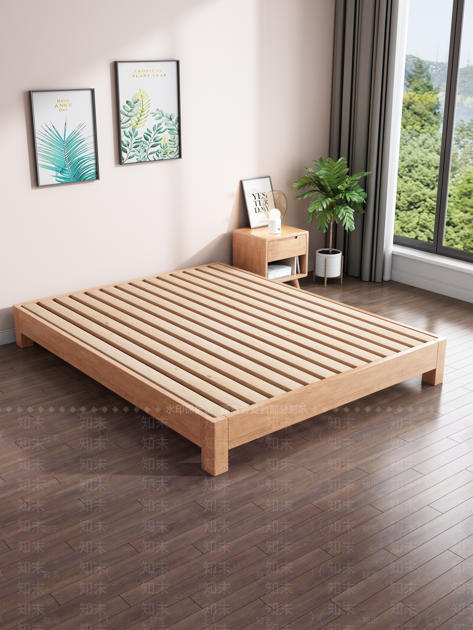 简约北欧家居卧室3D模型下载【ID:1191463777】