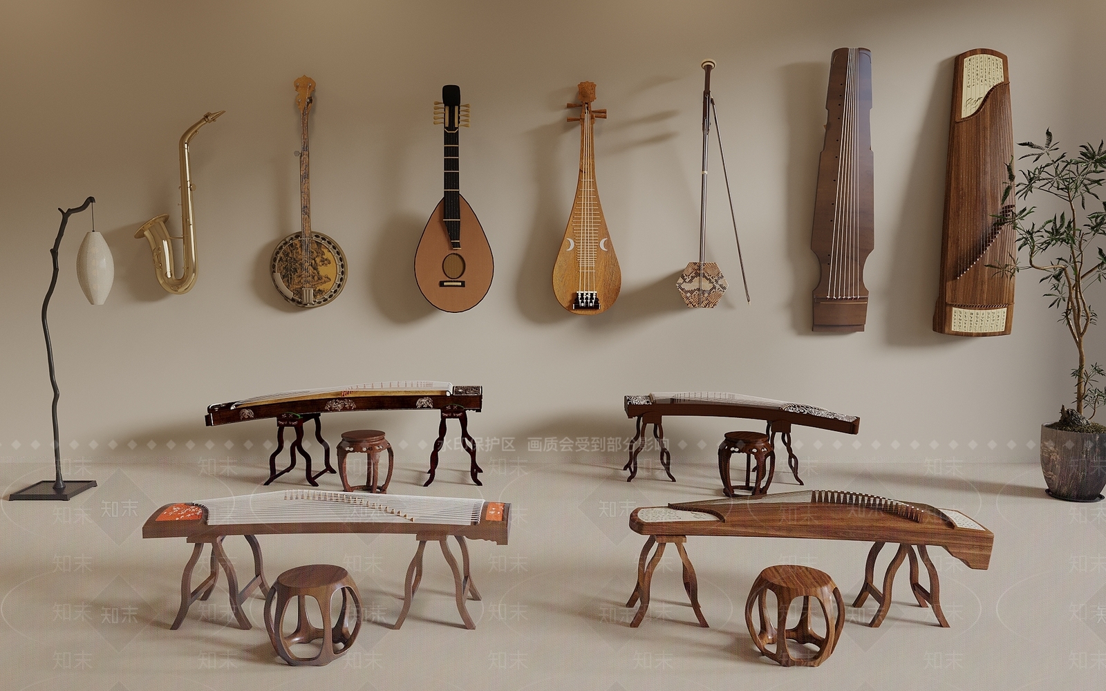 乐器3D模型下载【ID:1191466127】