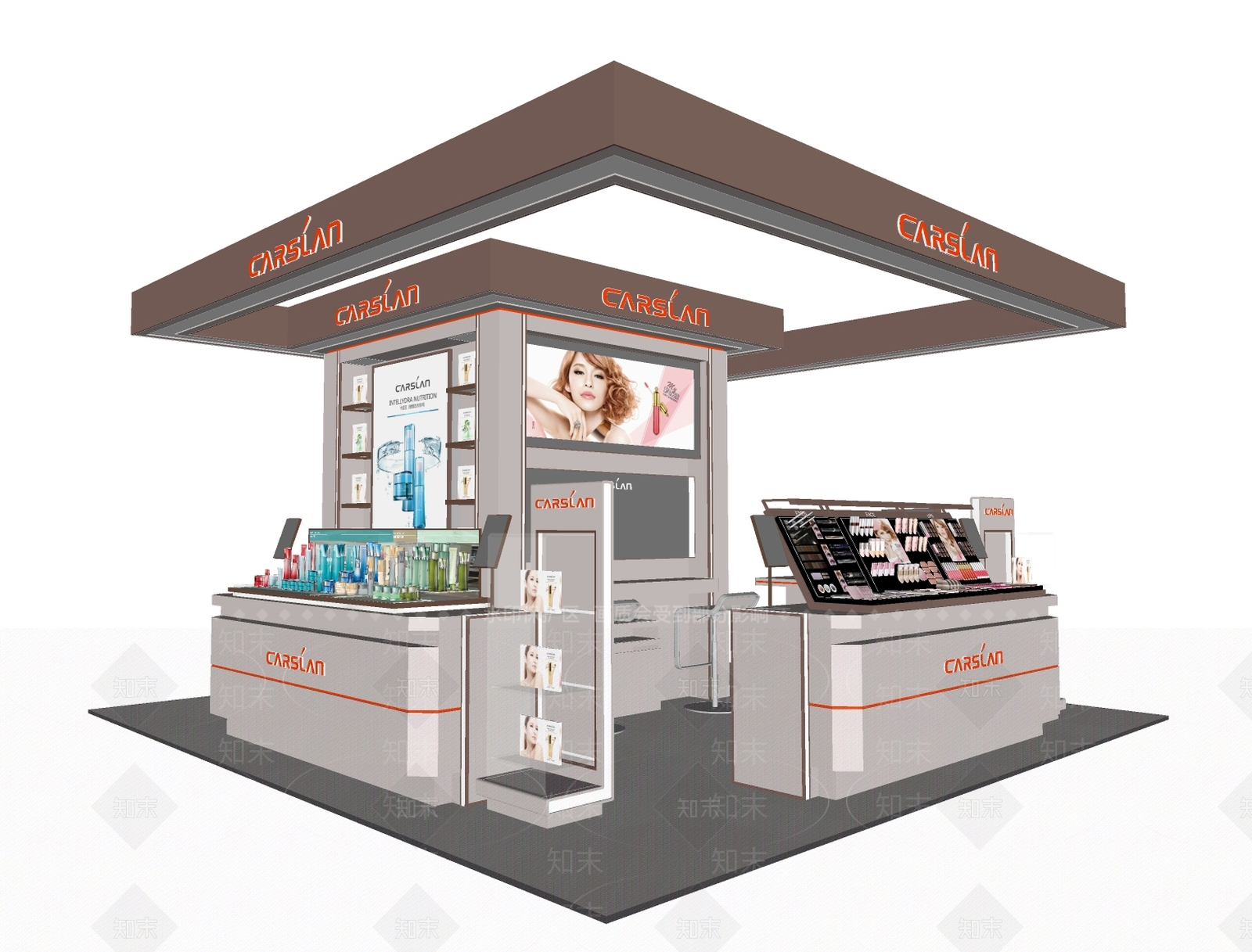 现代美妆店SU模型下载【ID:1191466460】
