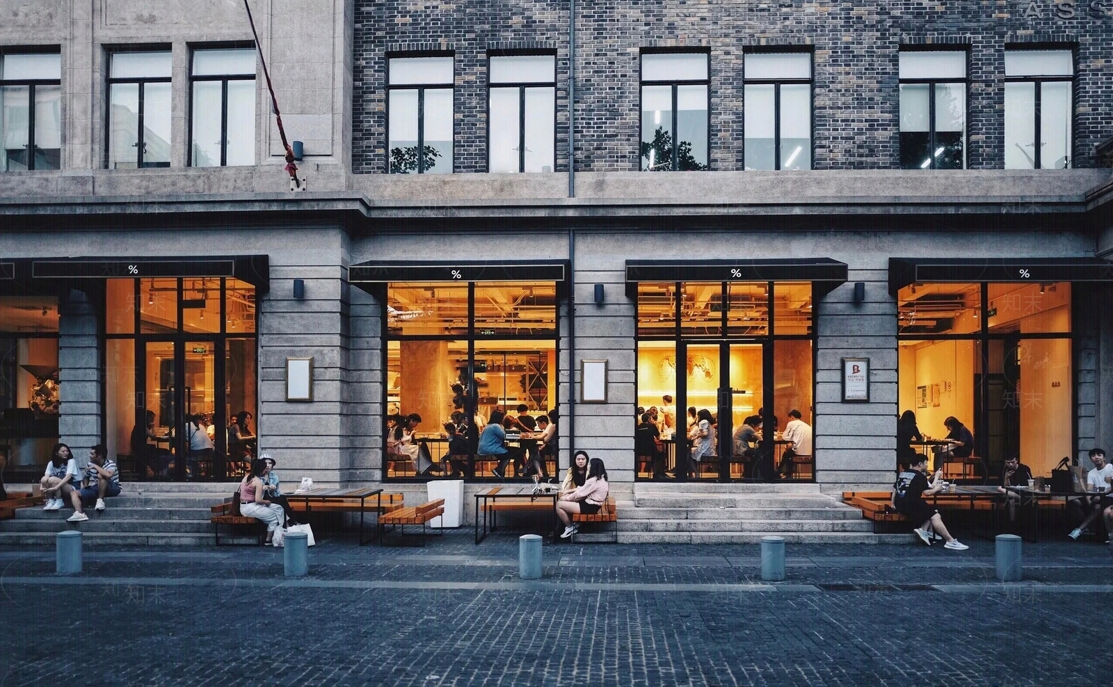 现代街道外景贴图下载【ID:1191467992】