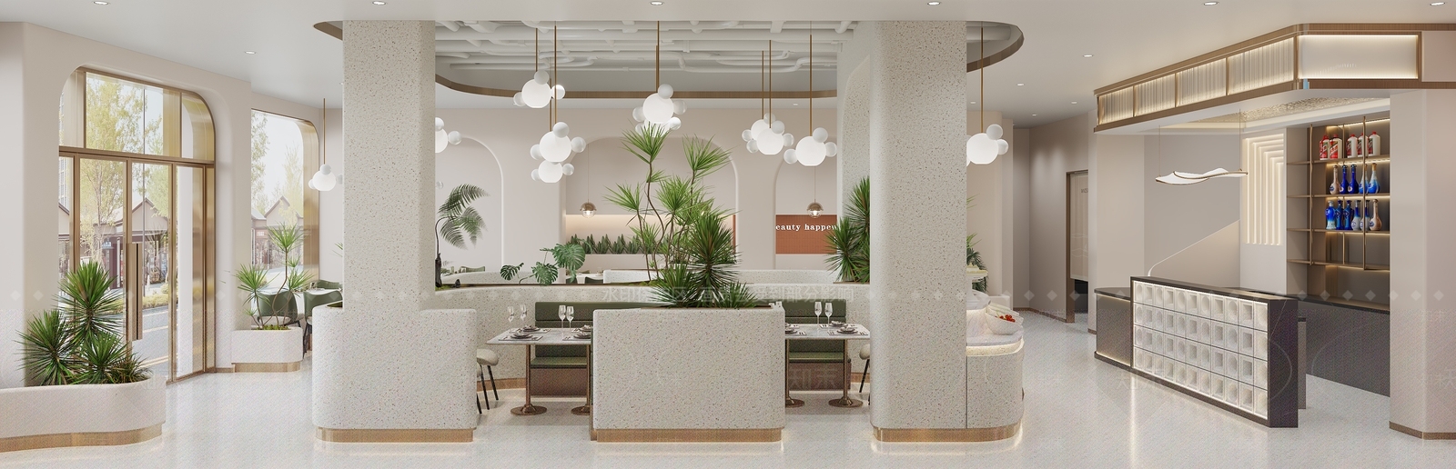 现代极简其他餐饮空间3D模型下载【ID:1191476033】