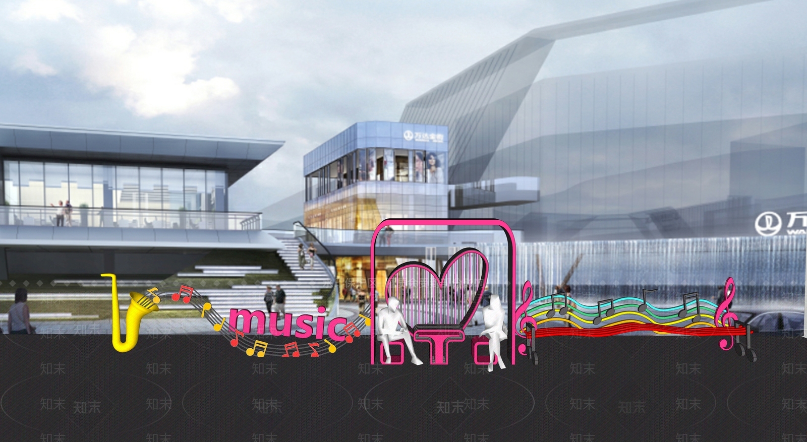 现代景观座椅SU模型下载【ID:1191476518】