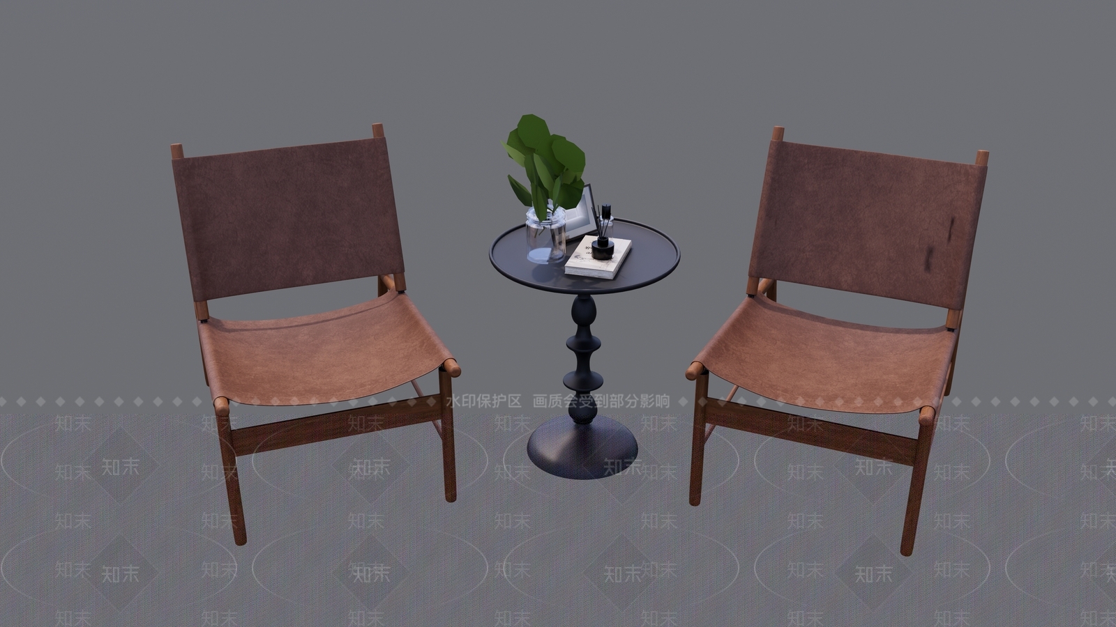 中古茶桌椅SU模型下载【ID:1191480034】