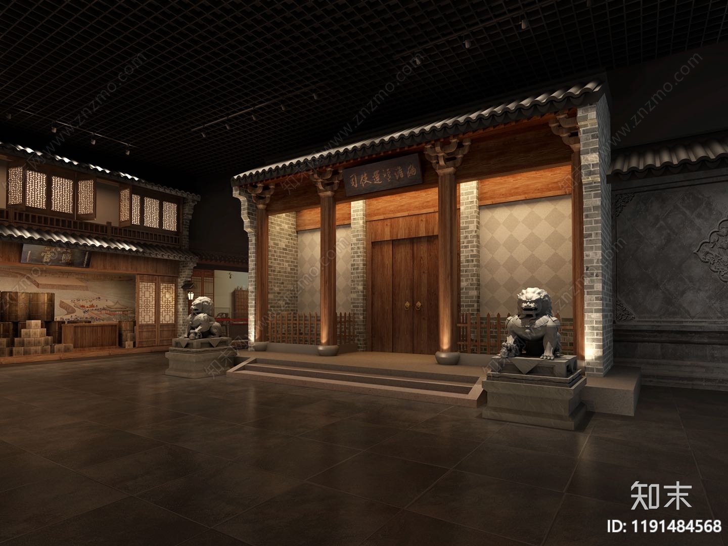 中式博物馆建筑施工图下载【ID:1191484568】