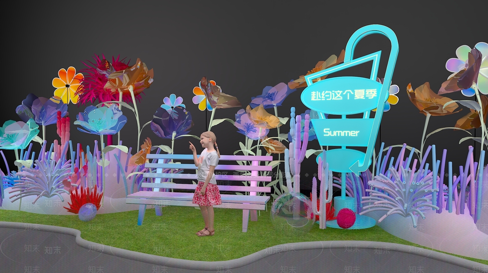 现代美陈3D模型下载【ID:1191485353】