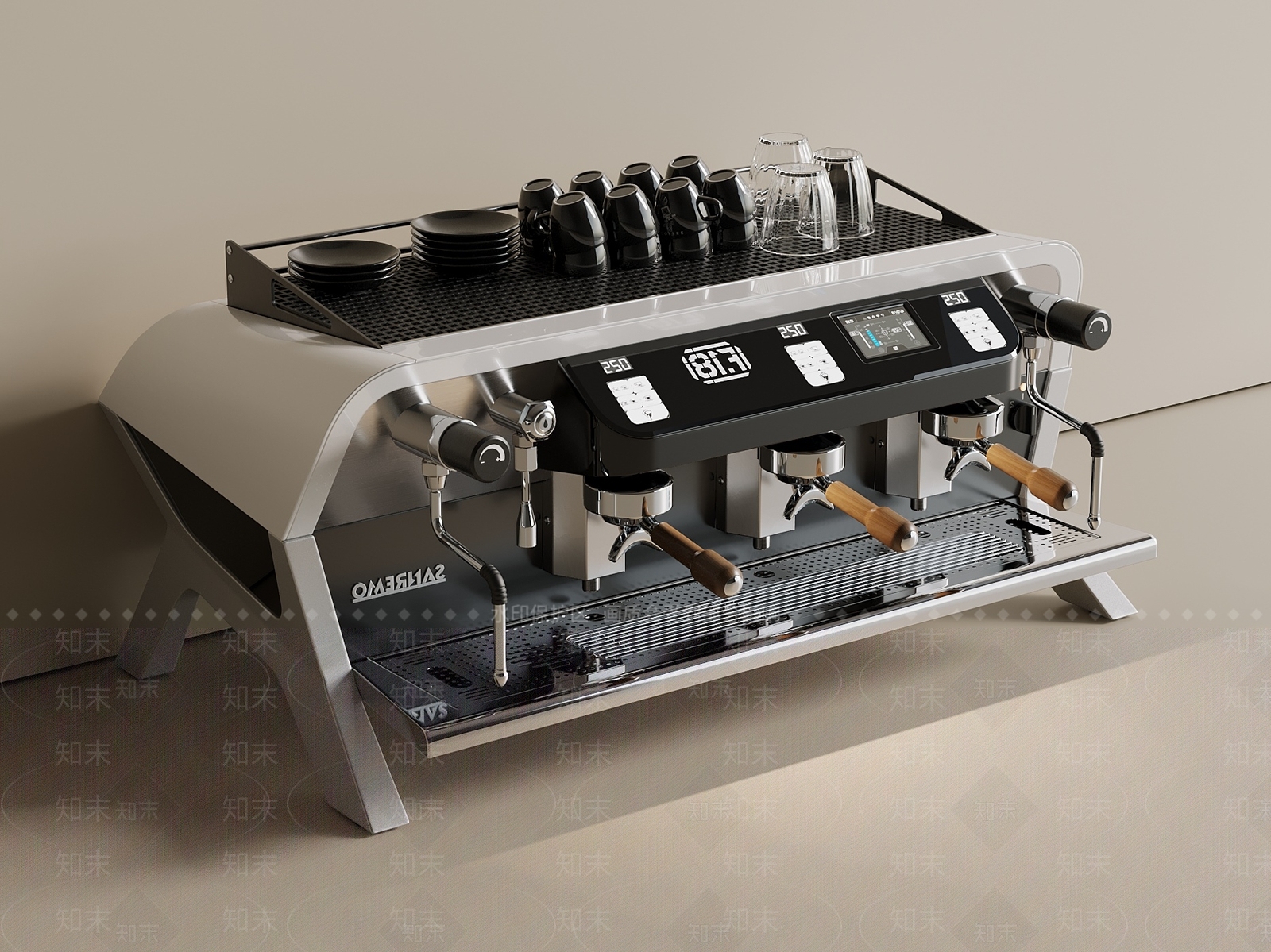 咖啡机SU模型下载【ID:1191491006】