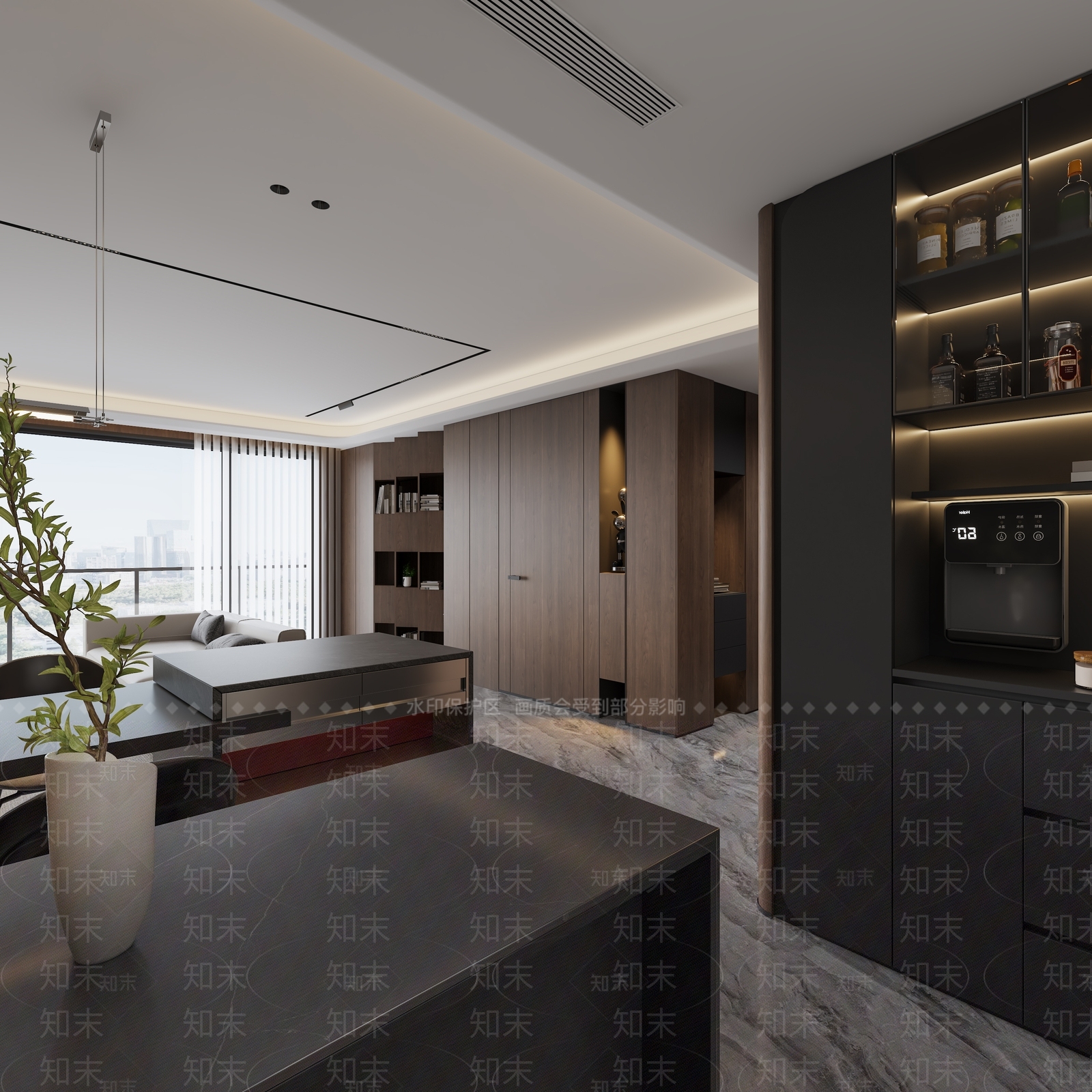 意式客餐厅3D模型下载【ID:1215100886】