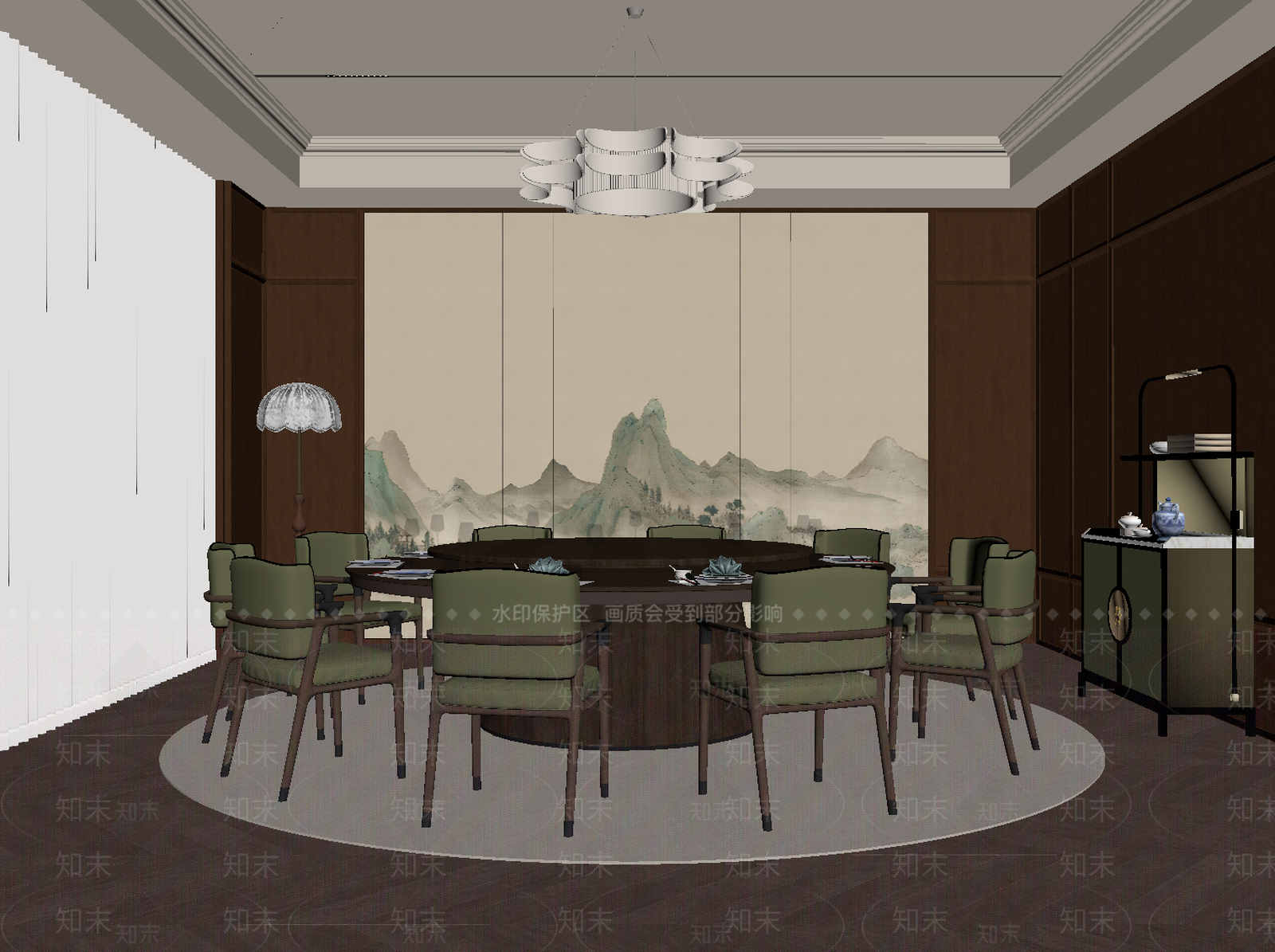 法式中古包厢SU模型下载【ID:1191496838】