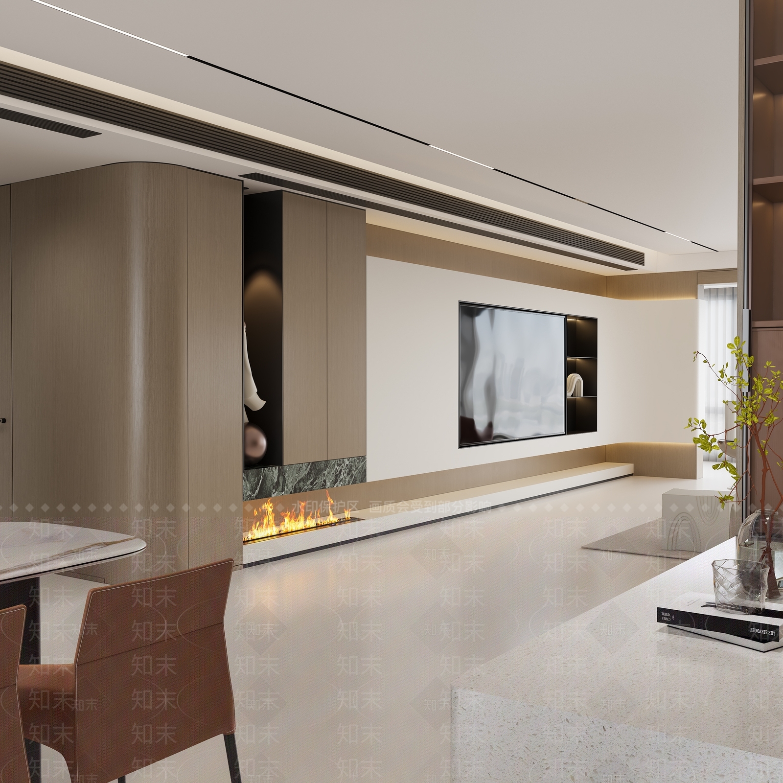 现代家居餐厅3D模型下载【ID:1215100900】
