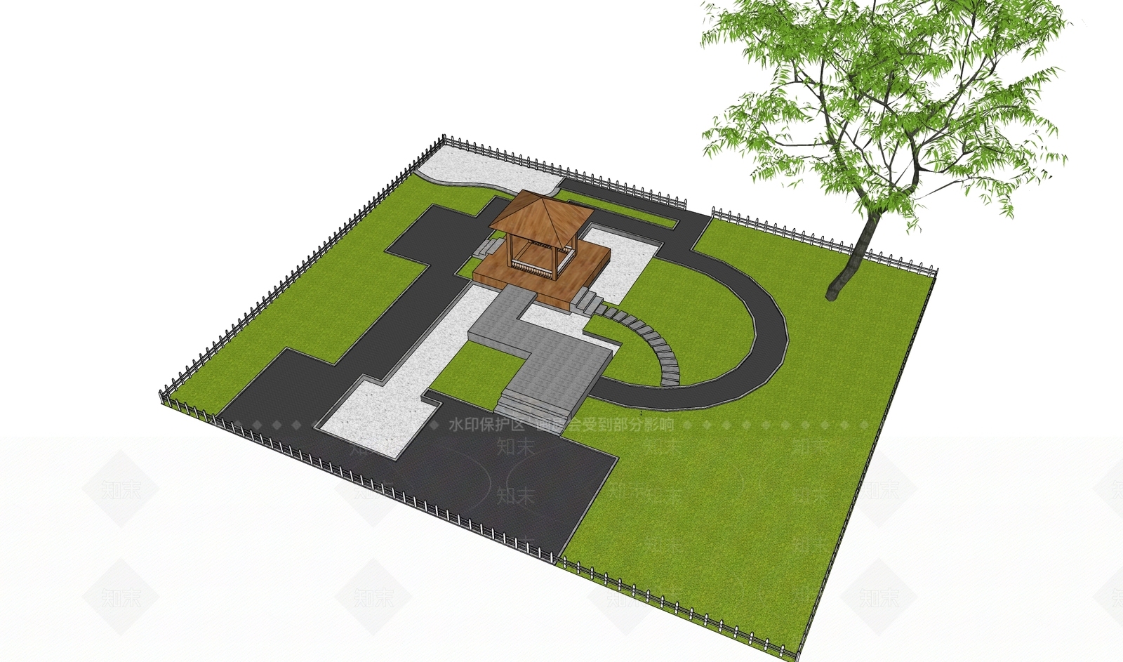 现代微地形SU模型下载【ID:1191498746】