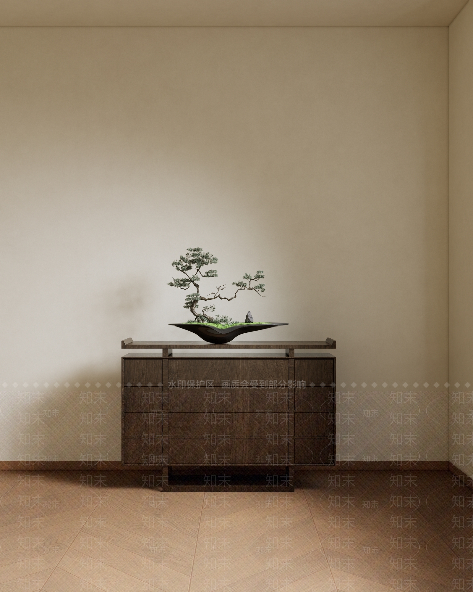 新中式中式斗柜SU模型下载【ID:1191498838】