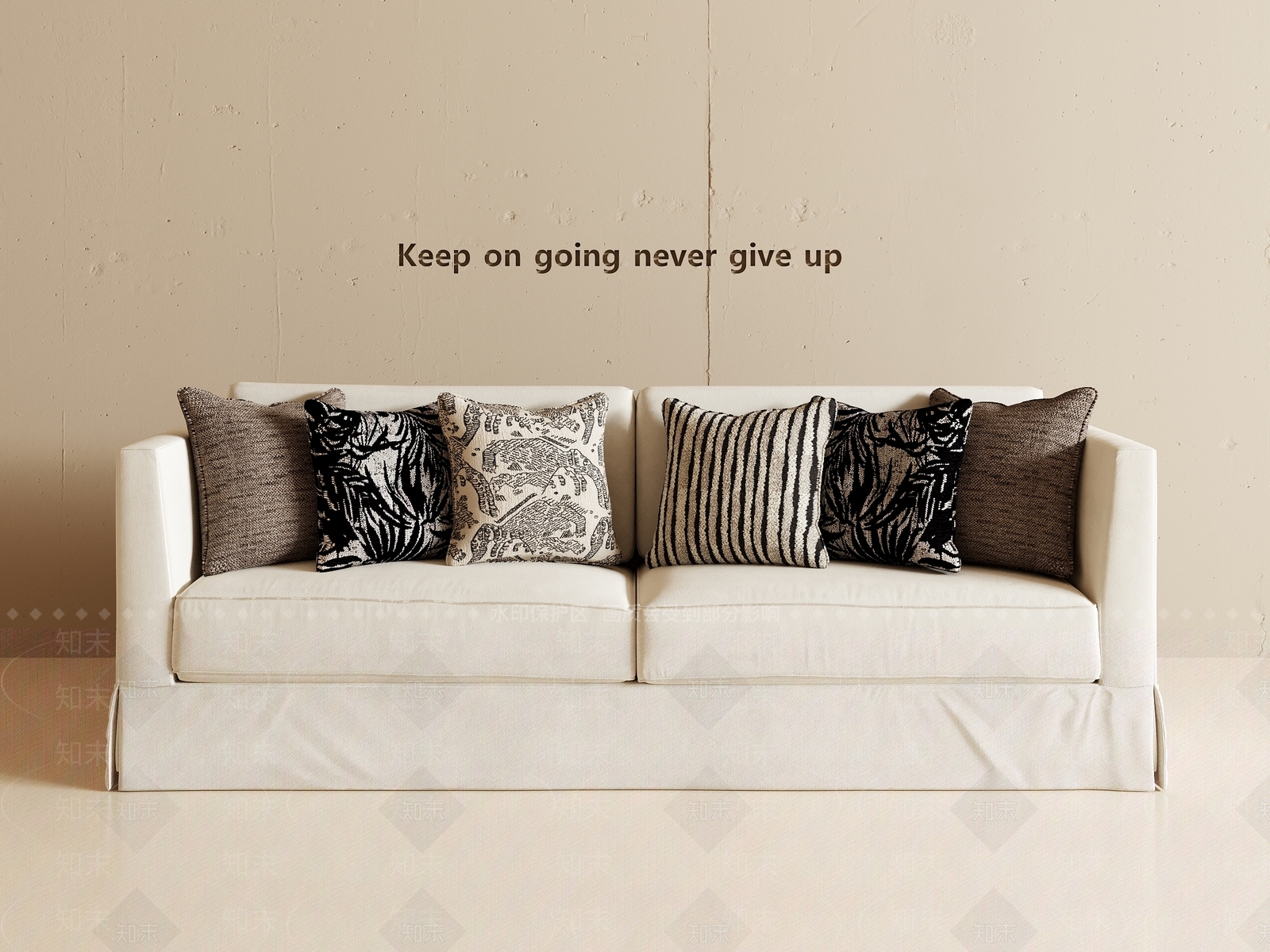 美式中古双人沙发3D模型下载【ID:1191499814】