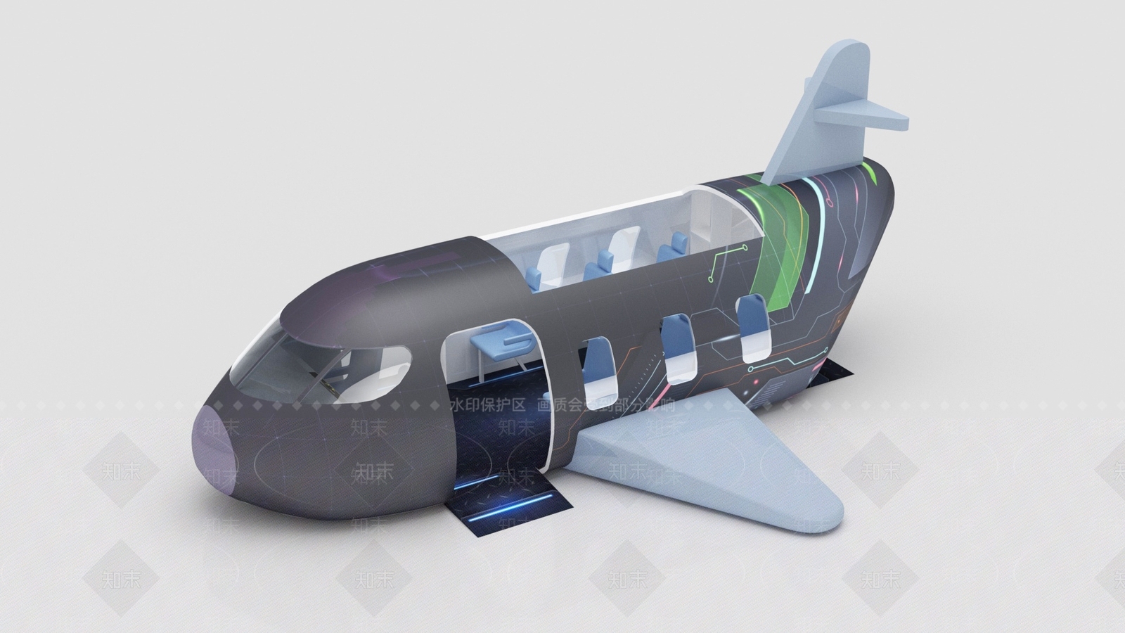 飞机SU模型下载【ID:1191499986】