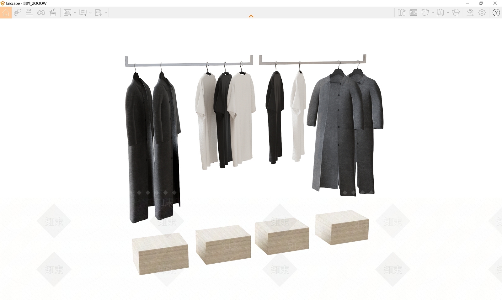 衣服SU模型下载【ID:1191502126】