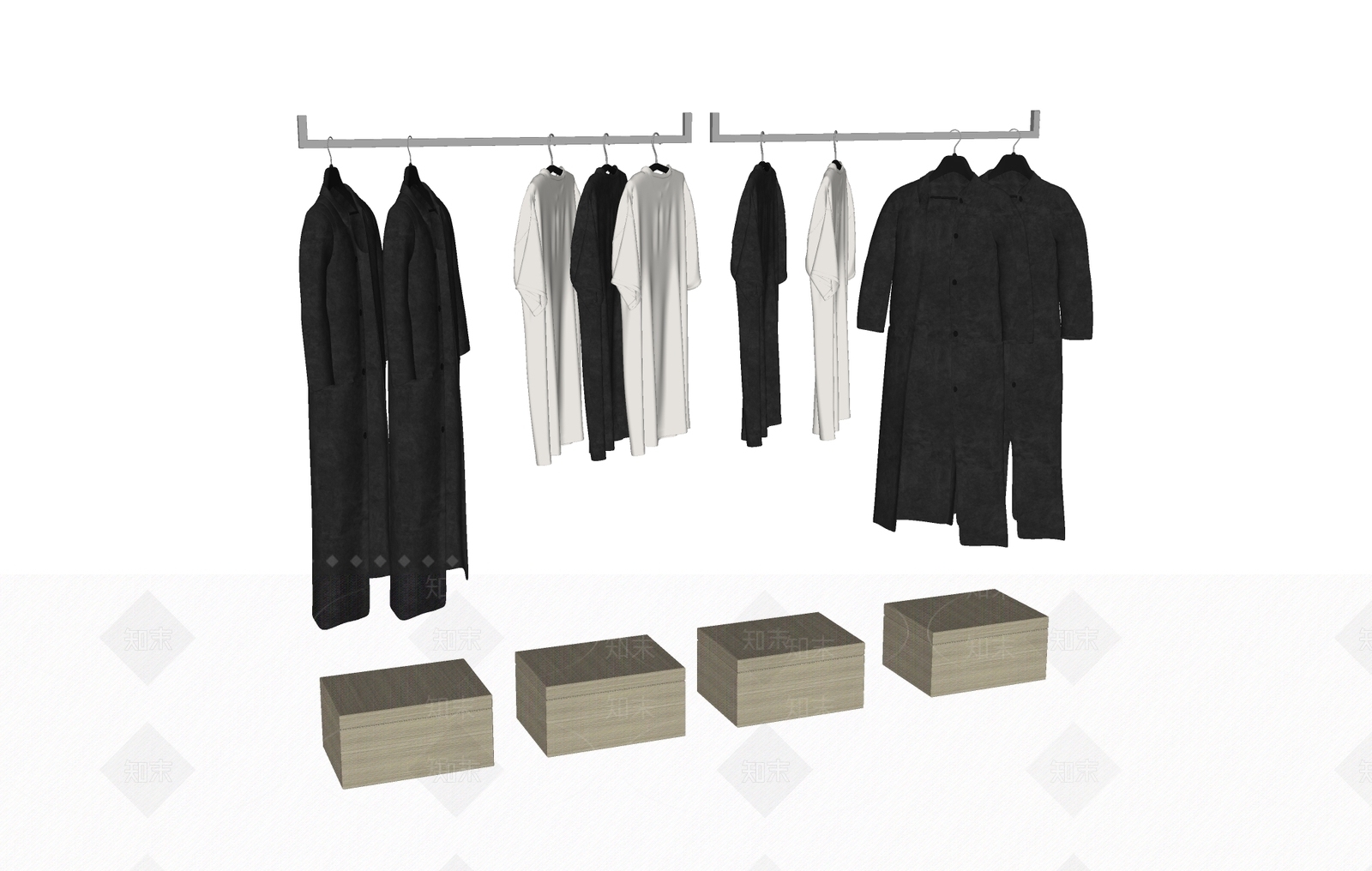 衣服SU模型下载【ID:1191502126】