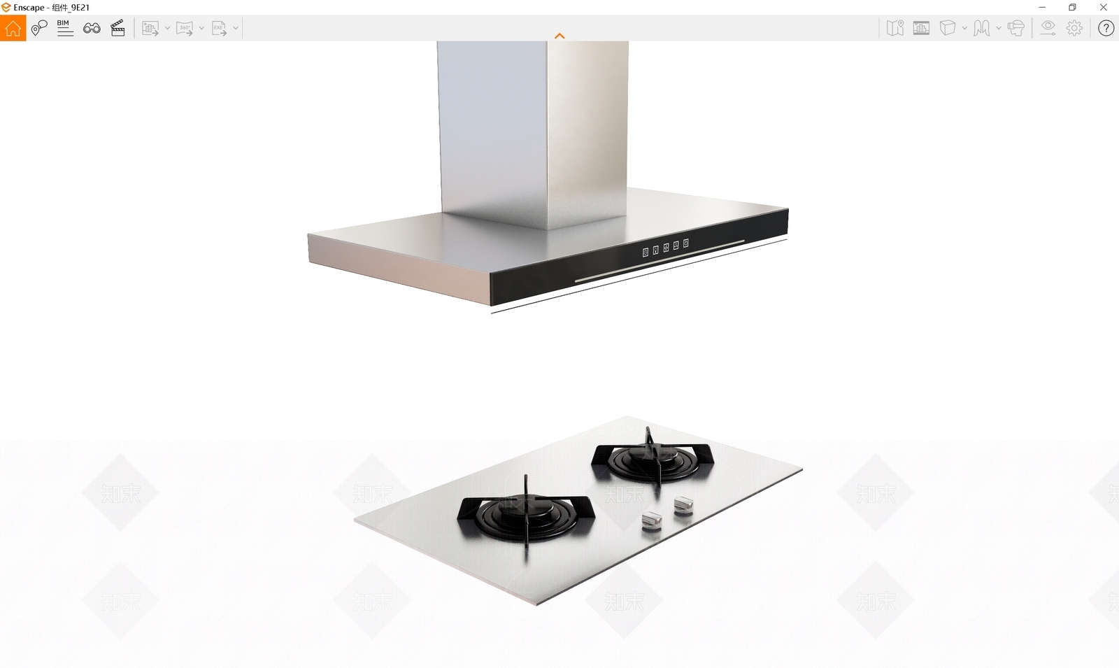 灶台SU模型下载【ID:1191502892】