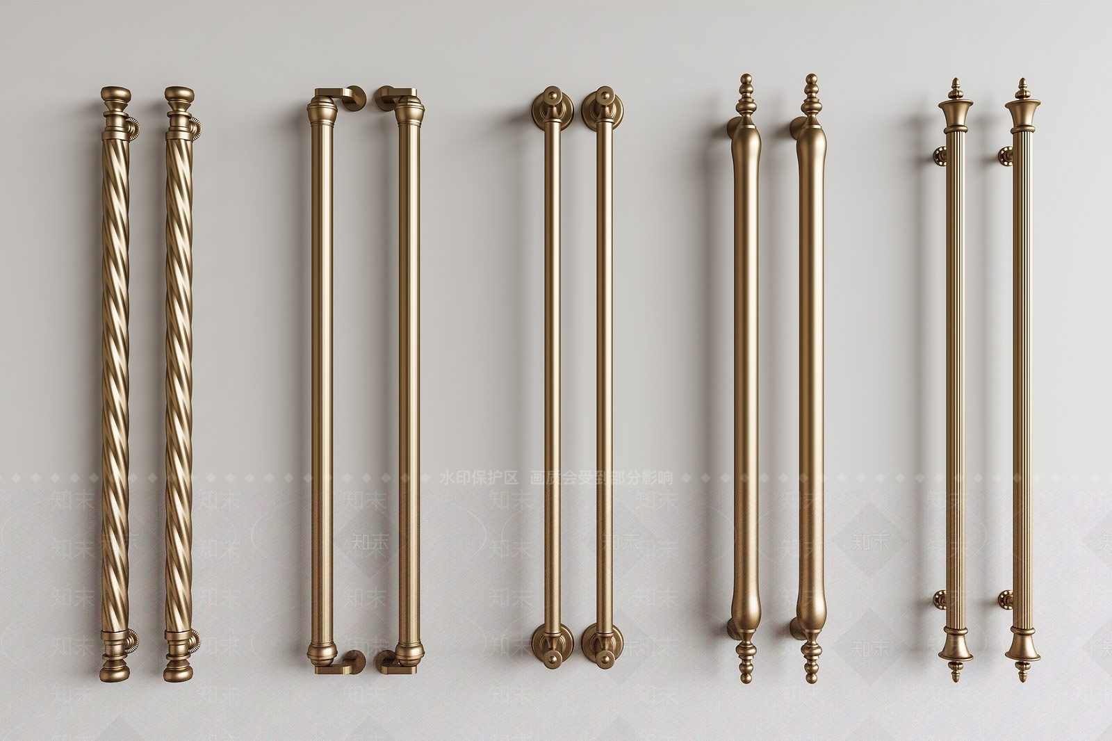 法式欧式拉手SU模型下载【ID:1191503491】