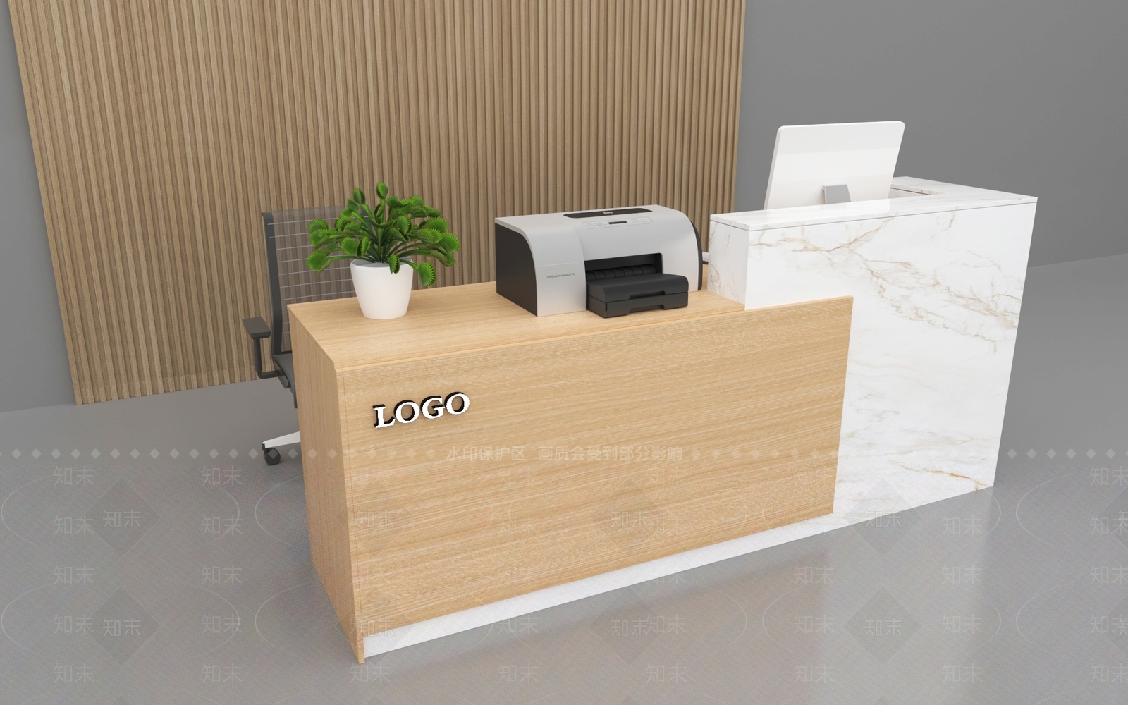 现代展示台SU模型下载【ID:1191506367】