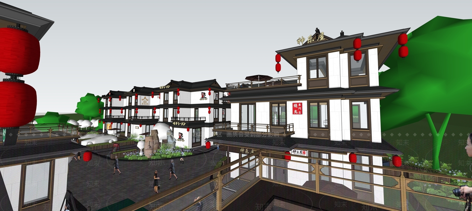 新中式别墅SU模型下载【ID:1191507057】