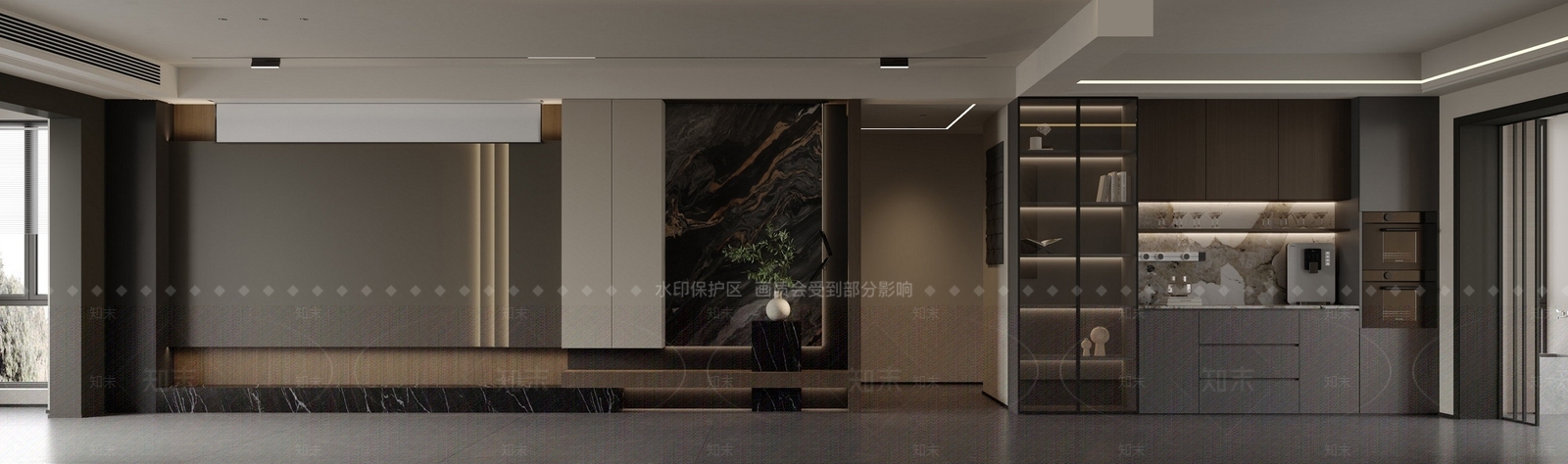 现代工业客餐厅3D模型下载【ID:1191507390】