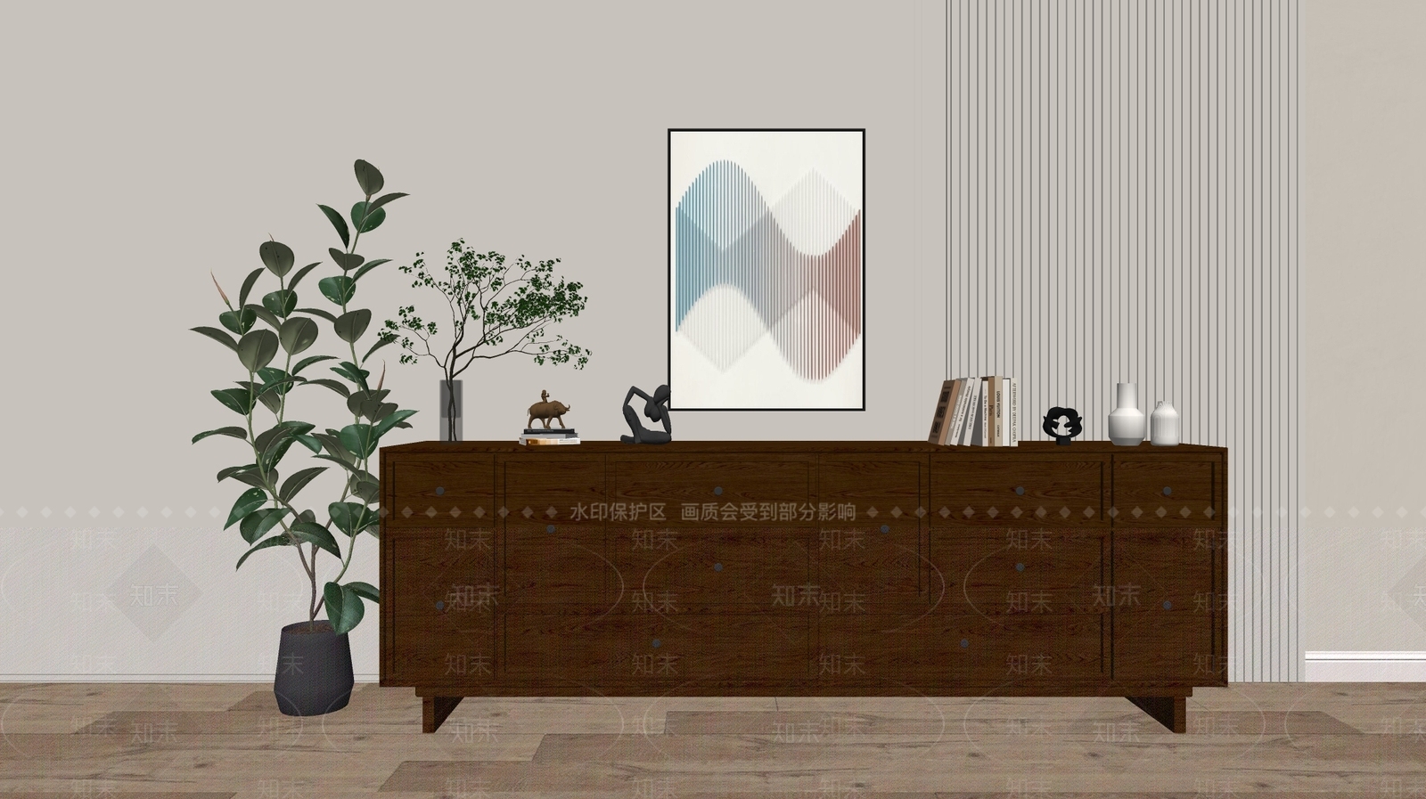 现代斗柜SU模型下载【ID:1191514108】