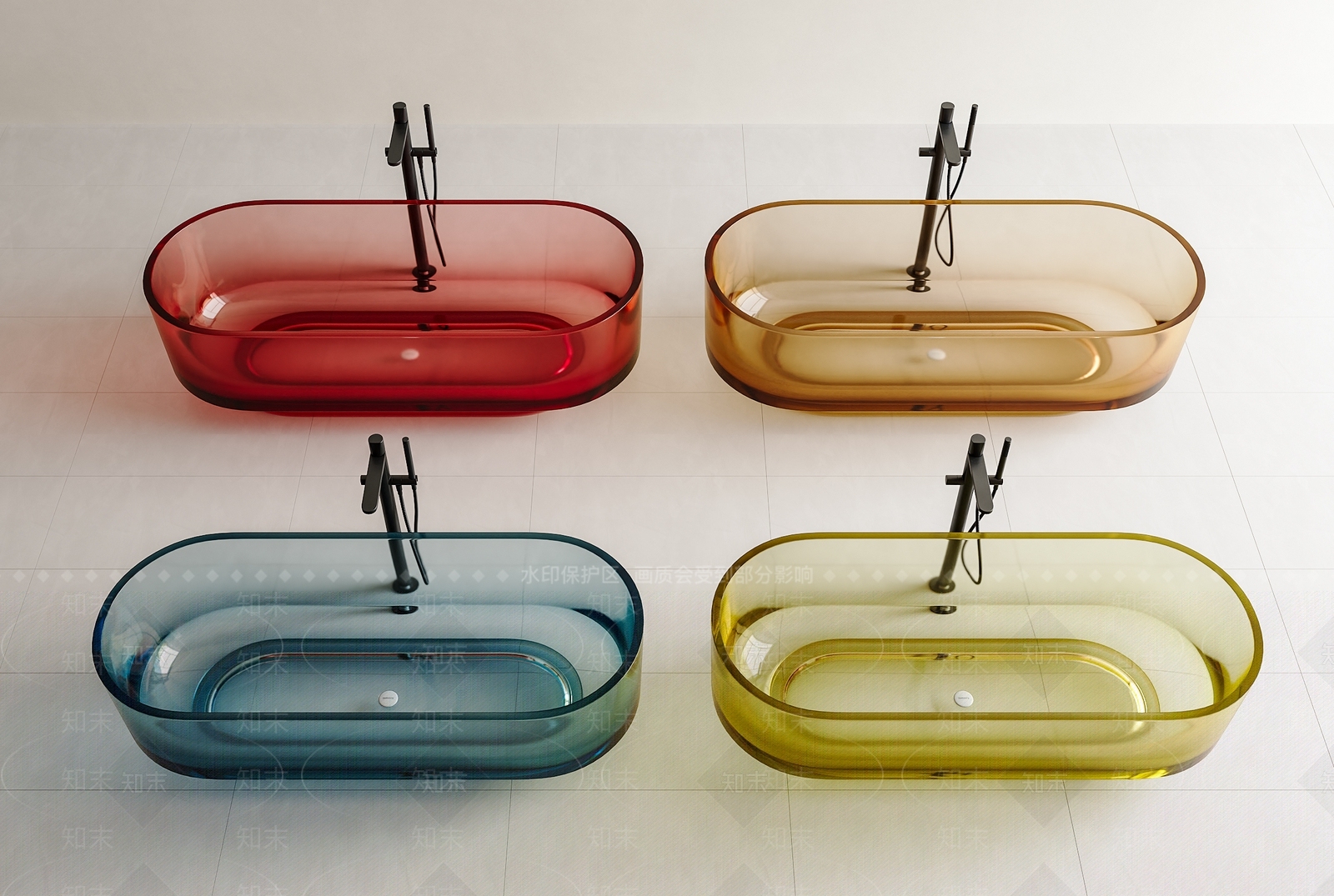 浴缸3D模型下载【ID:1191515077】