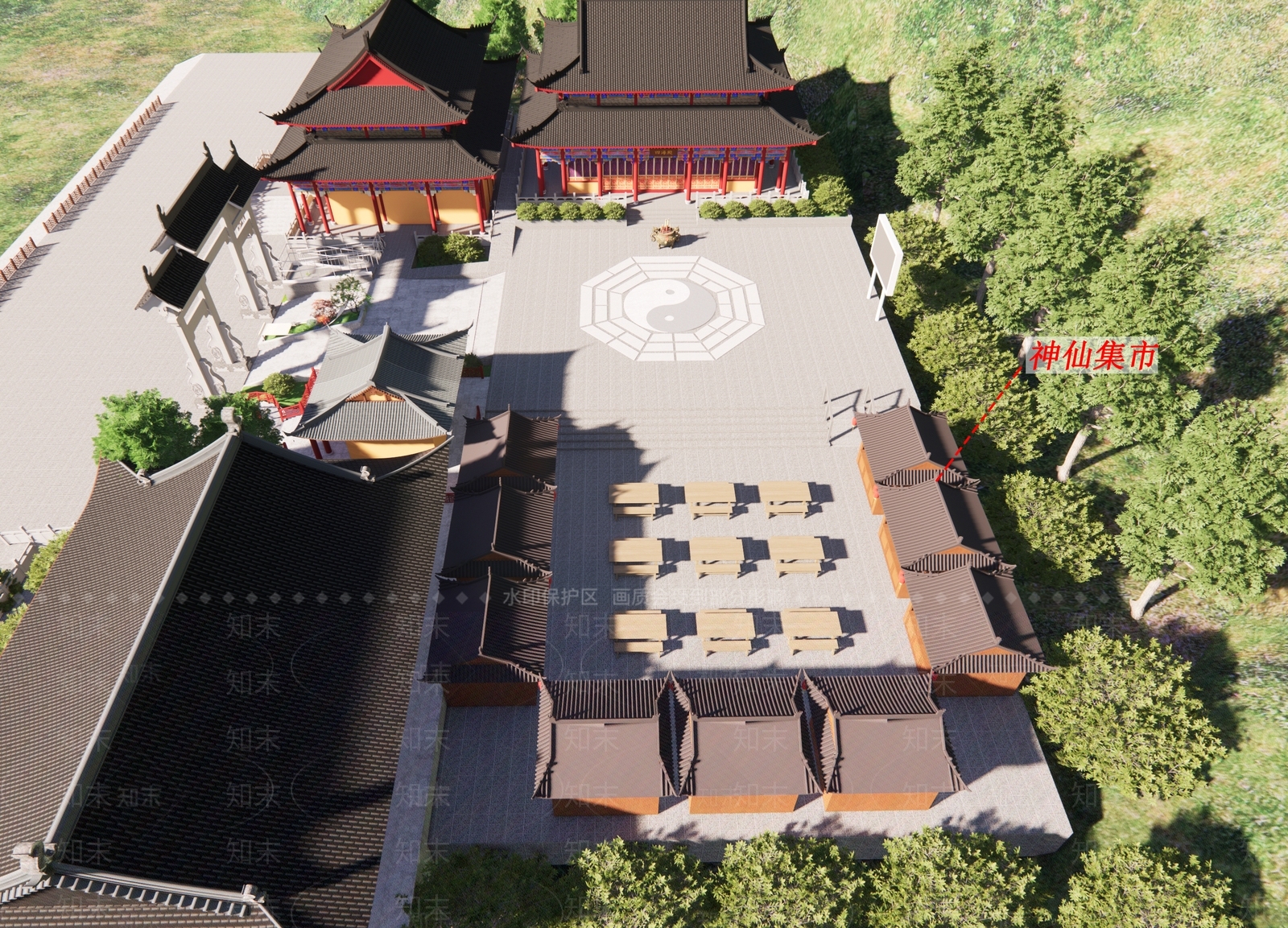 中式新中式其他店铺SU模型下载【ID:1191919487】