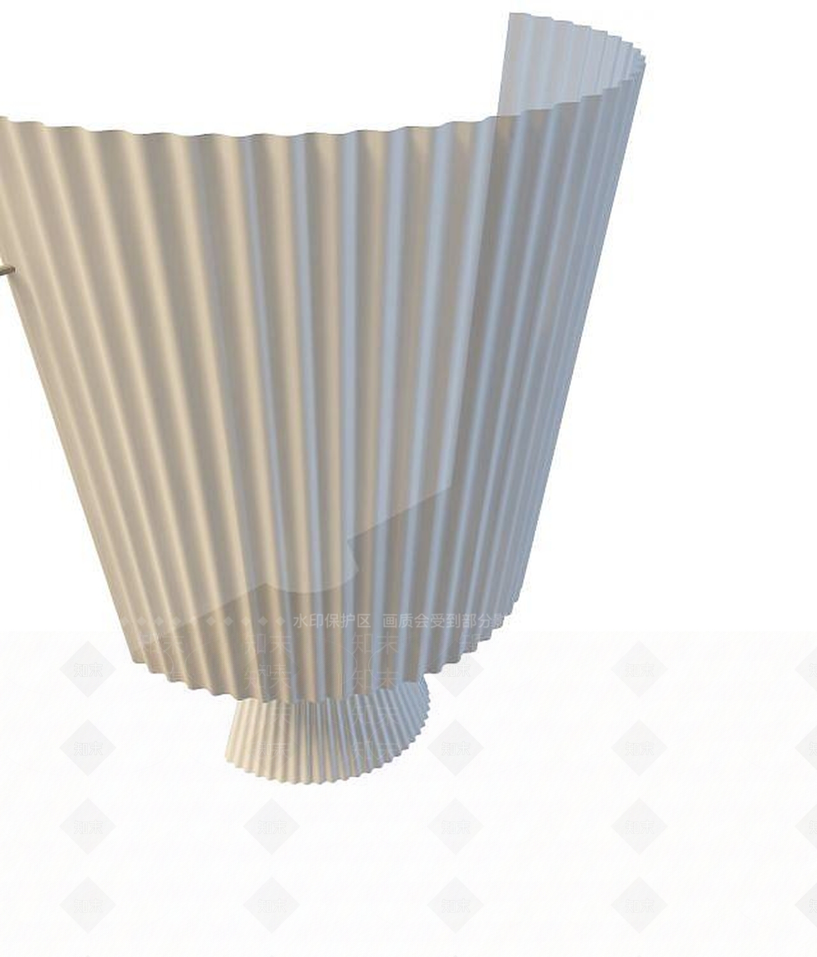 现代白色壁挂灯3D模型下载【ID:1191518676】