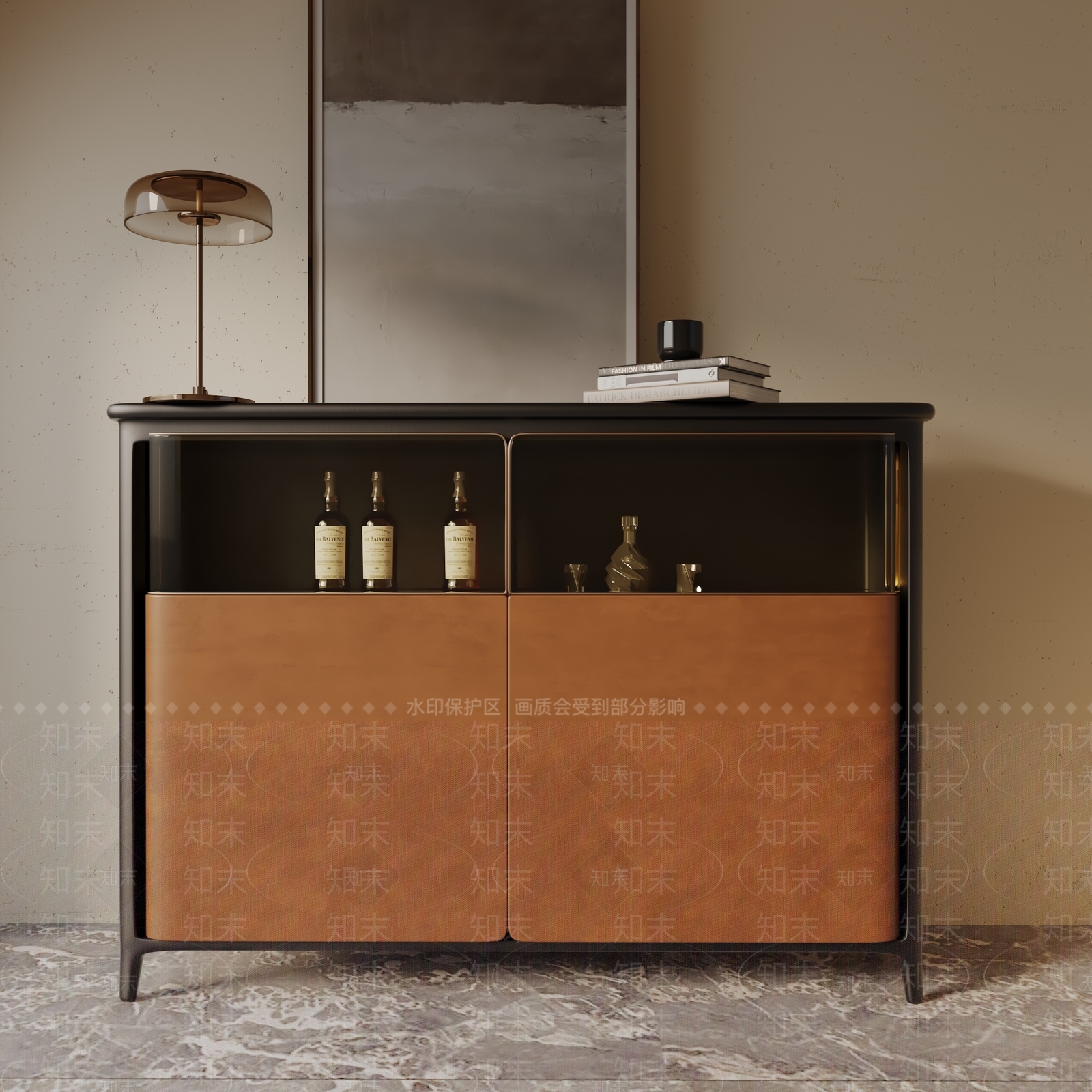 现代玄关柜3D模型下载【ID:1191519640】