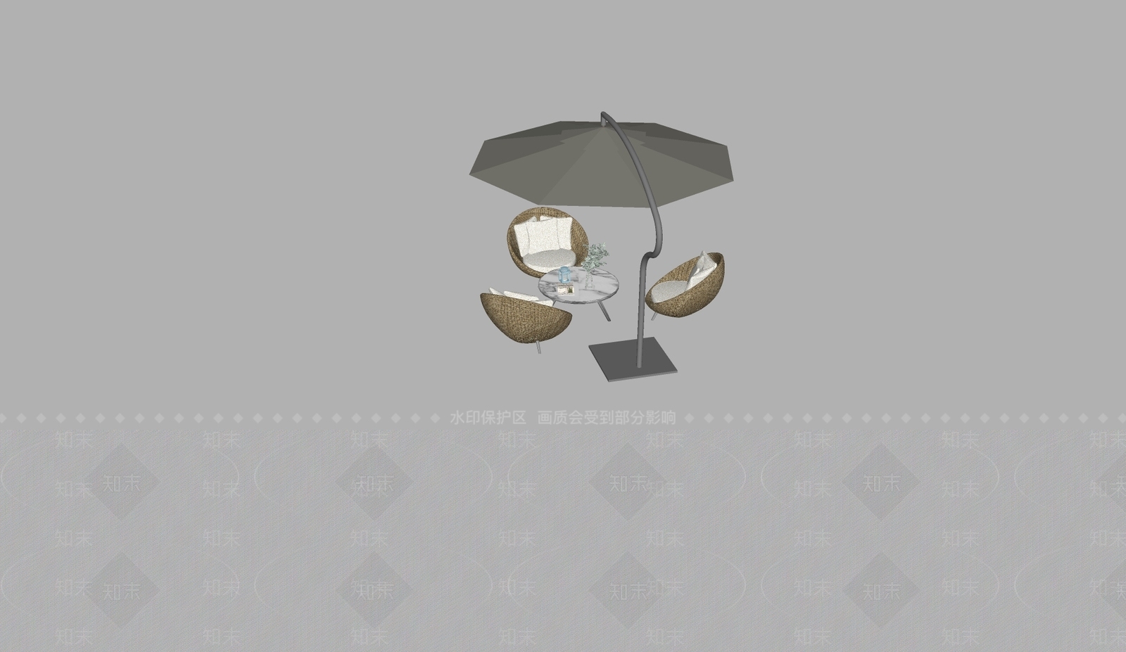 现代卡座沙发SU模型下载【ID:1191521230】
