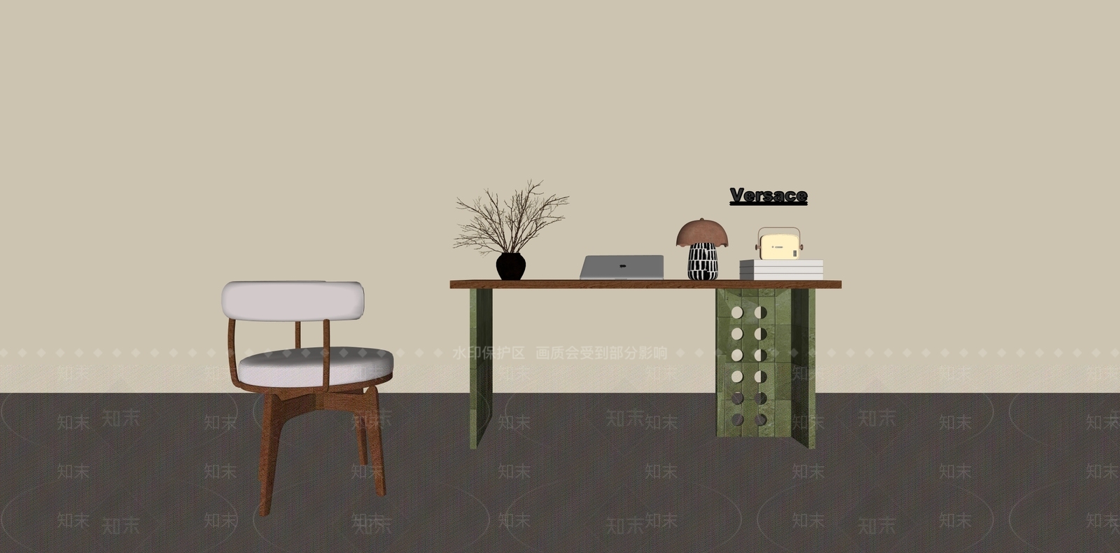 法式中古书桌3D模型下载【ID:1191522929】