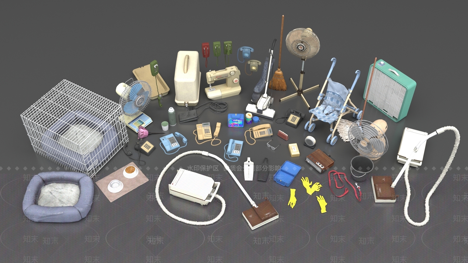 公用器材3D模型下载【ID:1191527705】