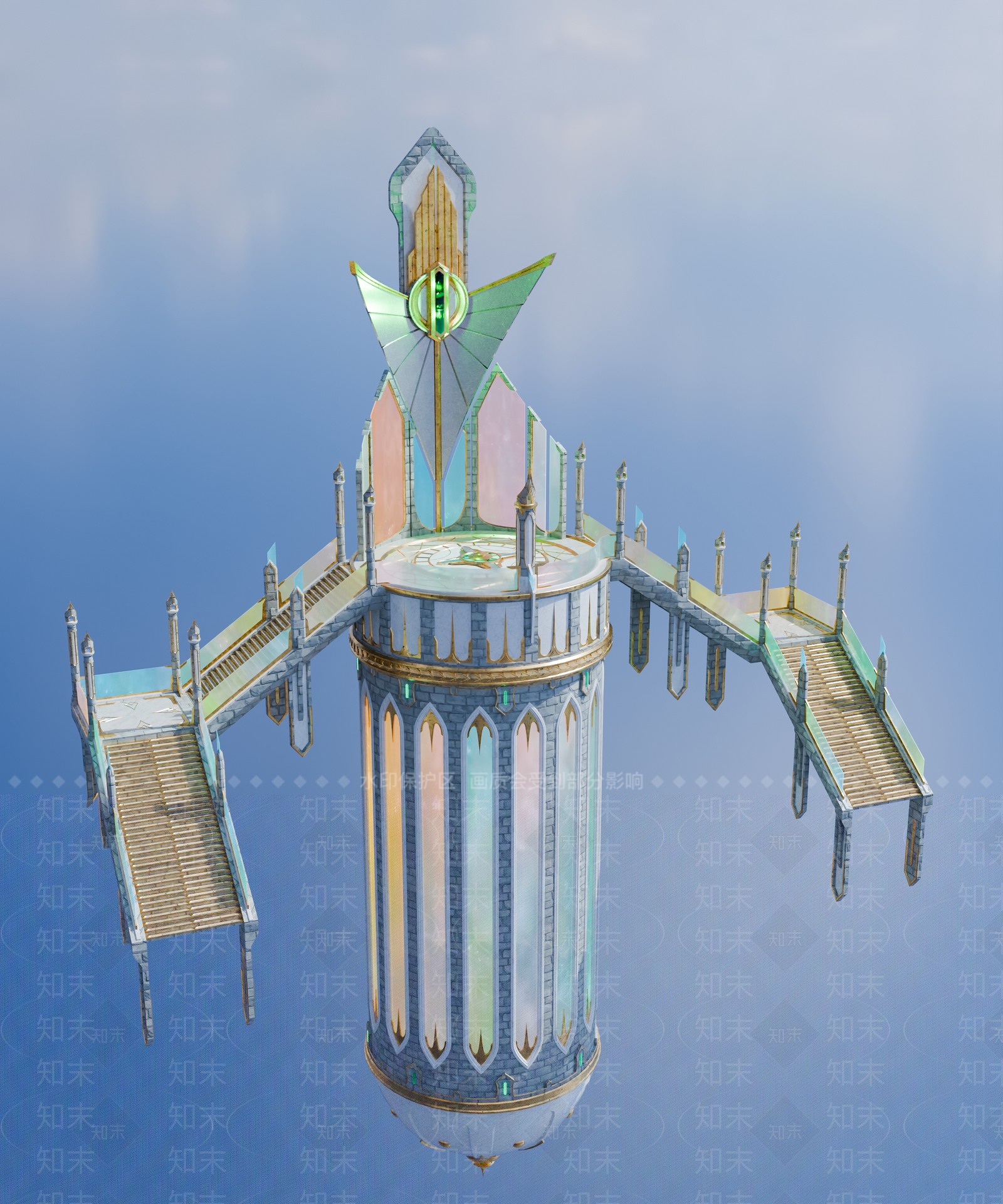 复古风格建筑SU模型下载【ID:1191531685】