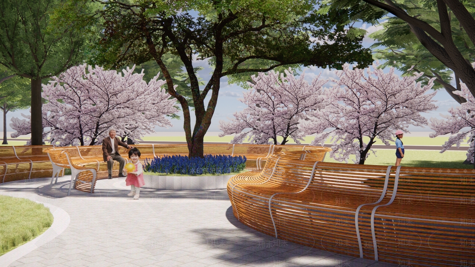 现代简约景观座椅SU模型下载【ID:1191533931】