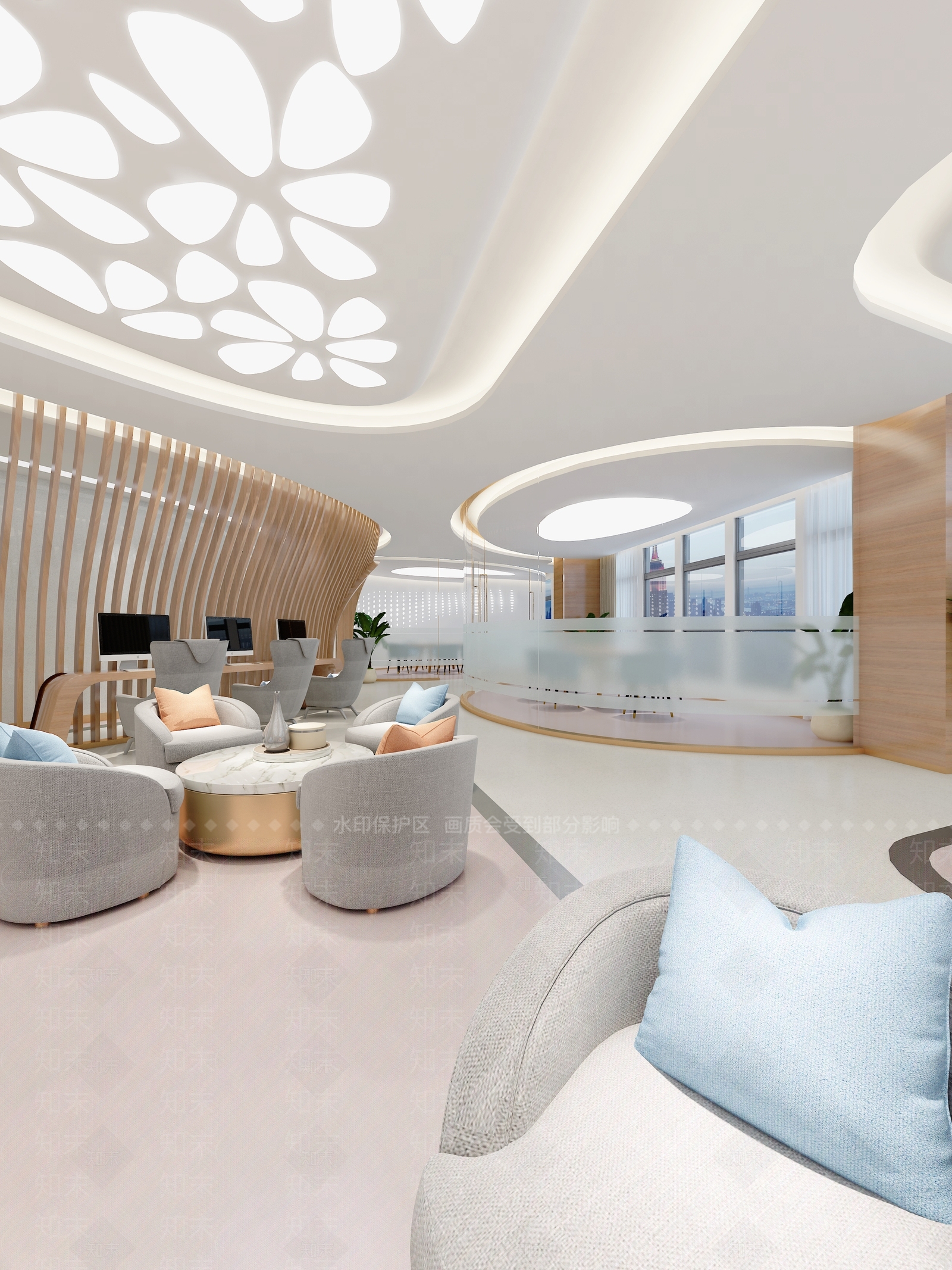 现代简约咖啡厅3D模型下载【ID:1191534505】