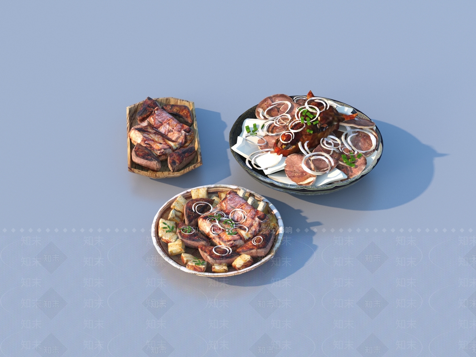 酒水食物3D模型下载【ID:1191535611】