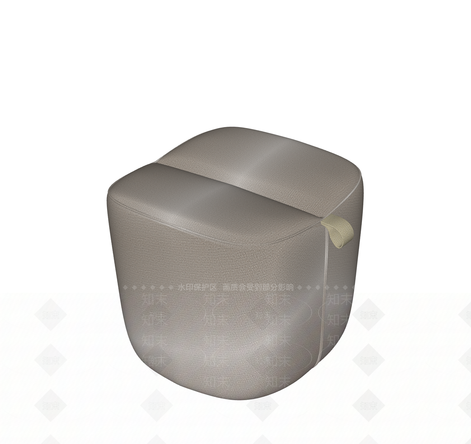 现代意式沙发凳SU模型下载【ID:1191537799】