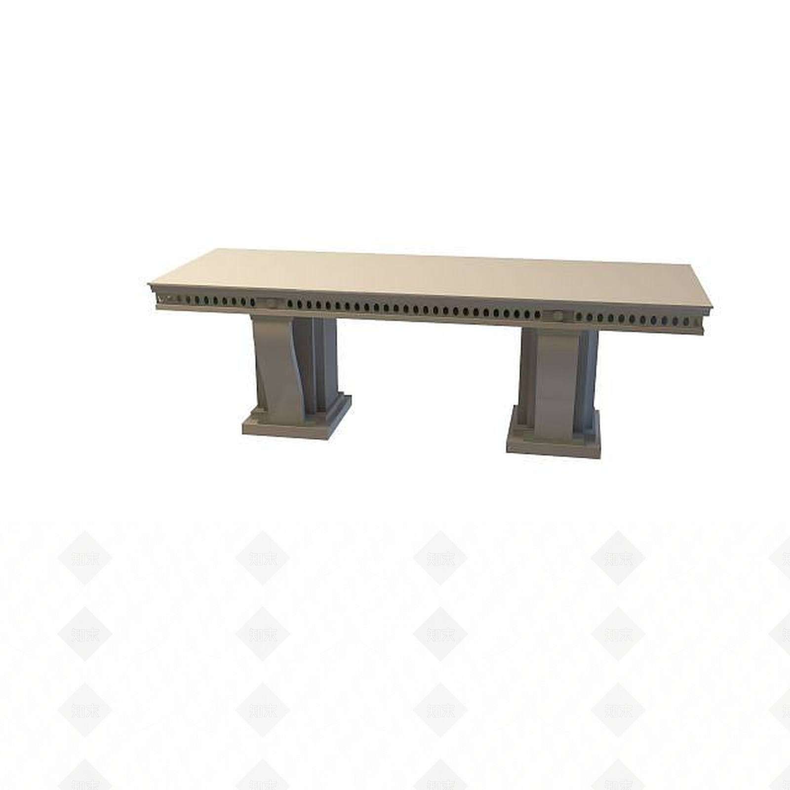 现代书桌3D模型下载【ID:1199505529】