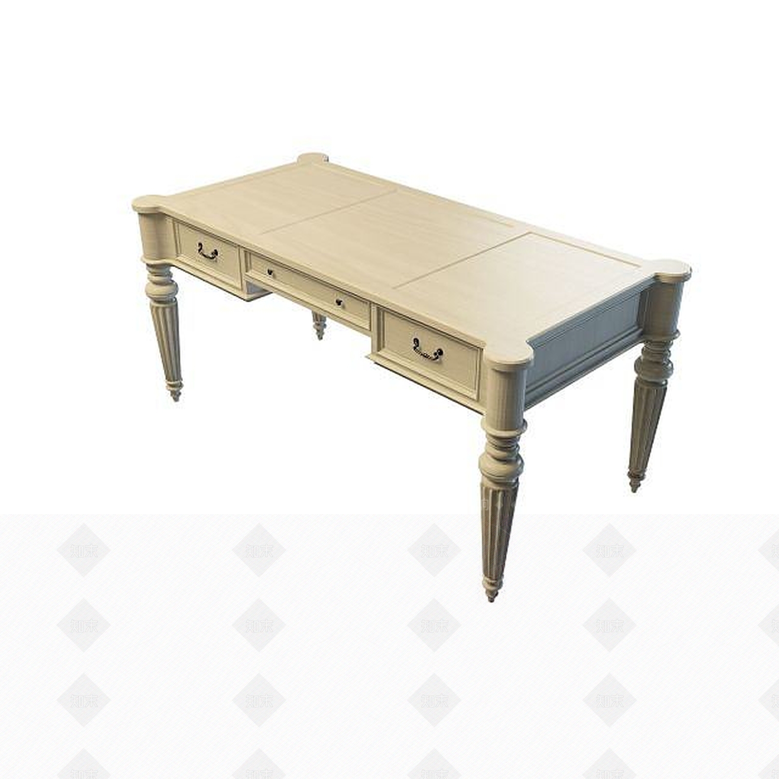 现代书桌3D模型下载【ID:1191539451】