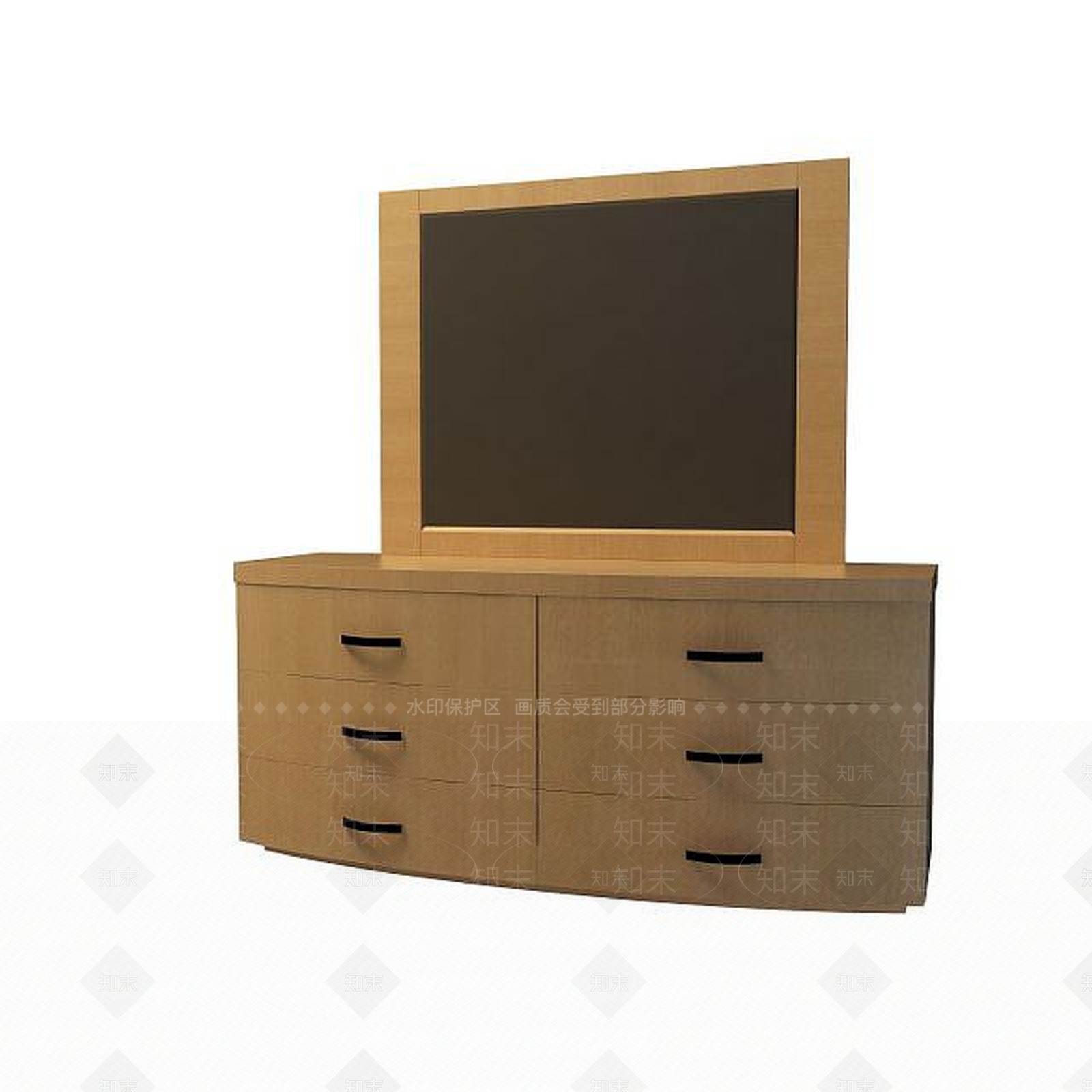 现代书桌3D模型下载【ID:1191539601】