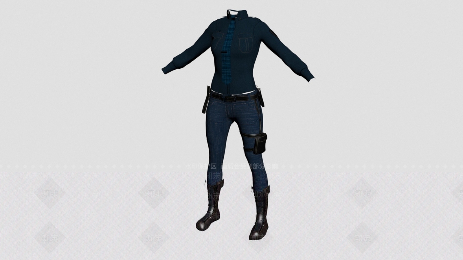 现代办公大厅3D模型下载【ID:1191539699】